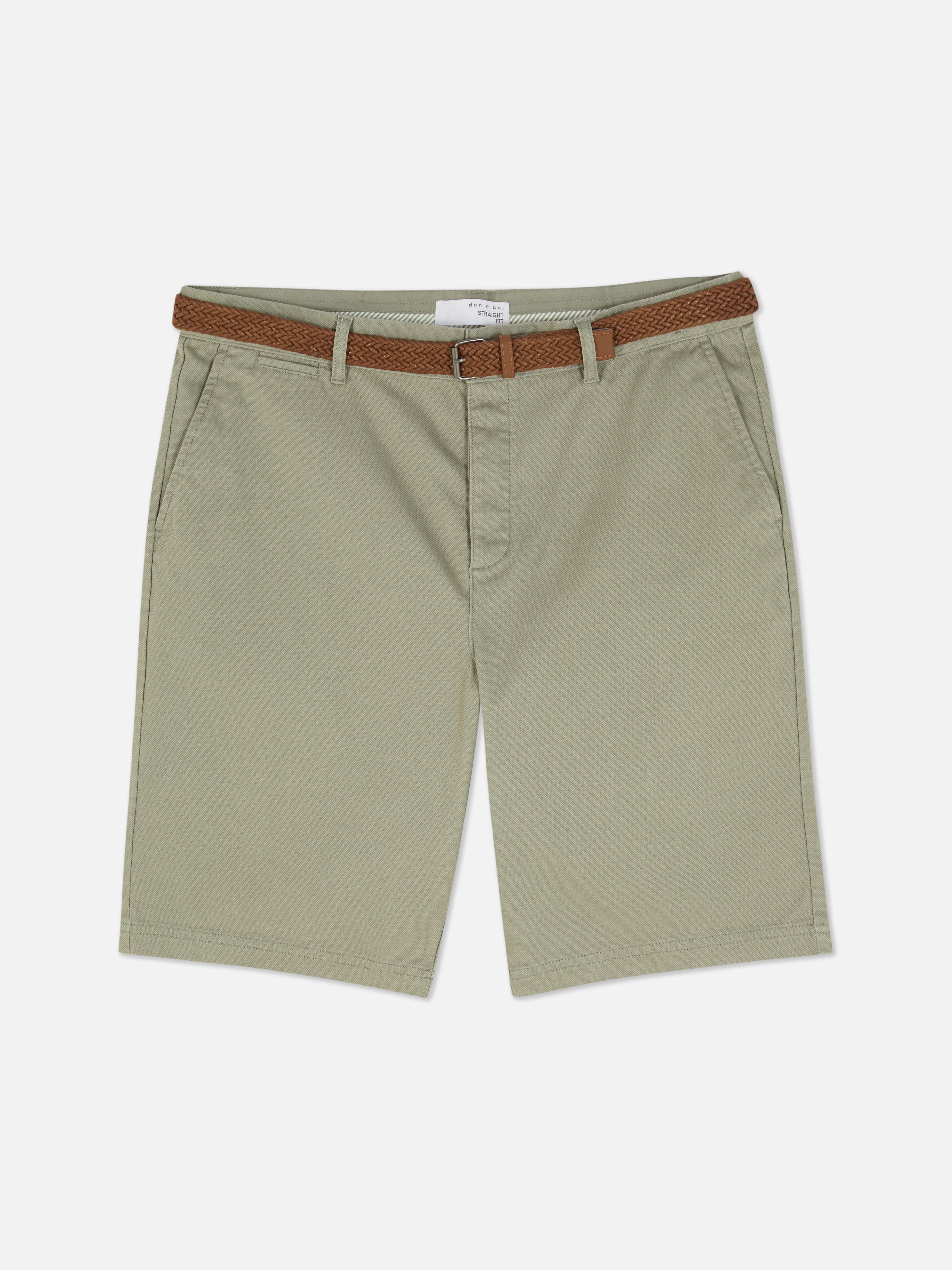 Belted Chino Shorts