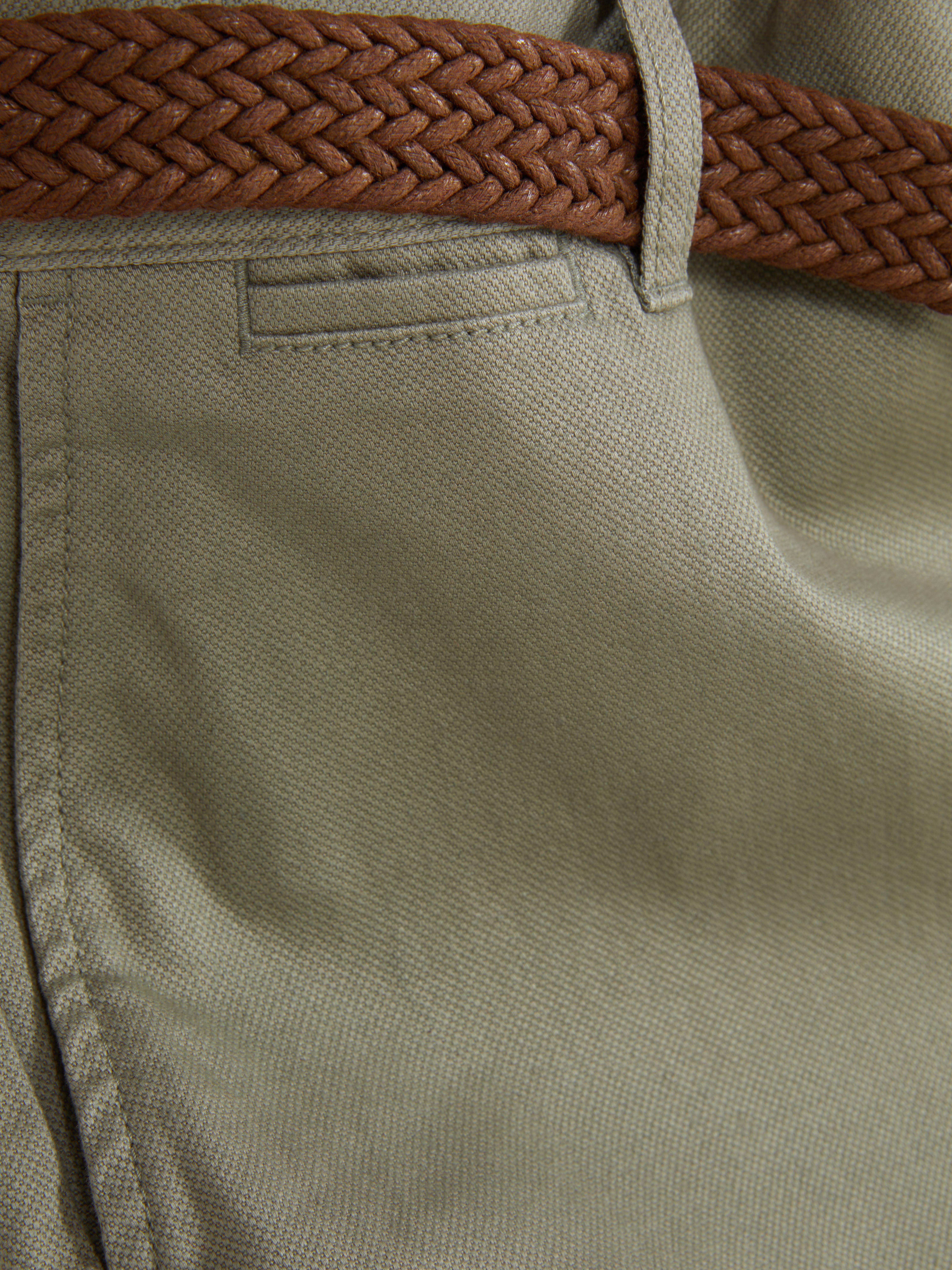 Belted Chino Shorts