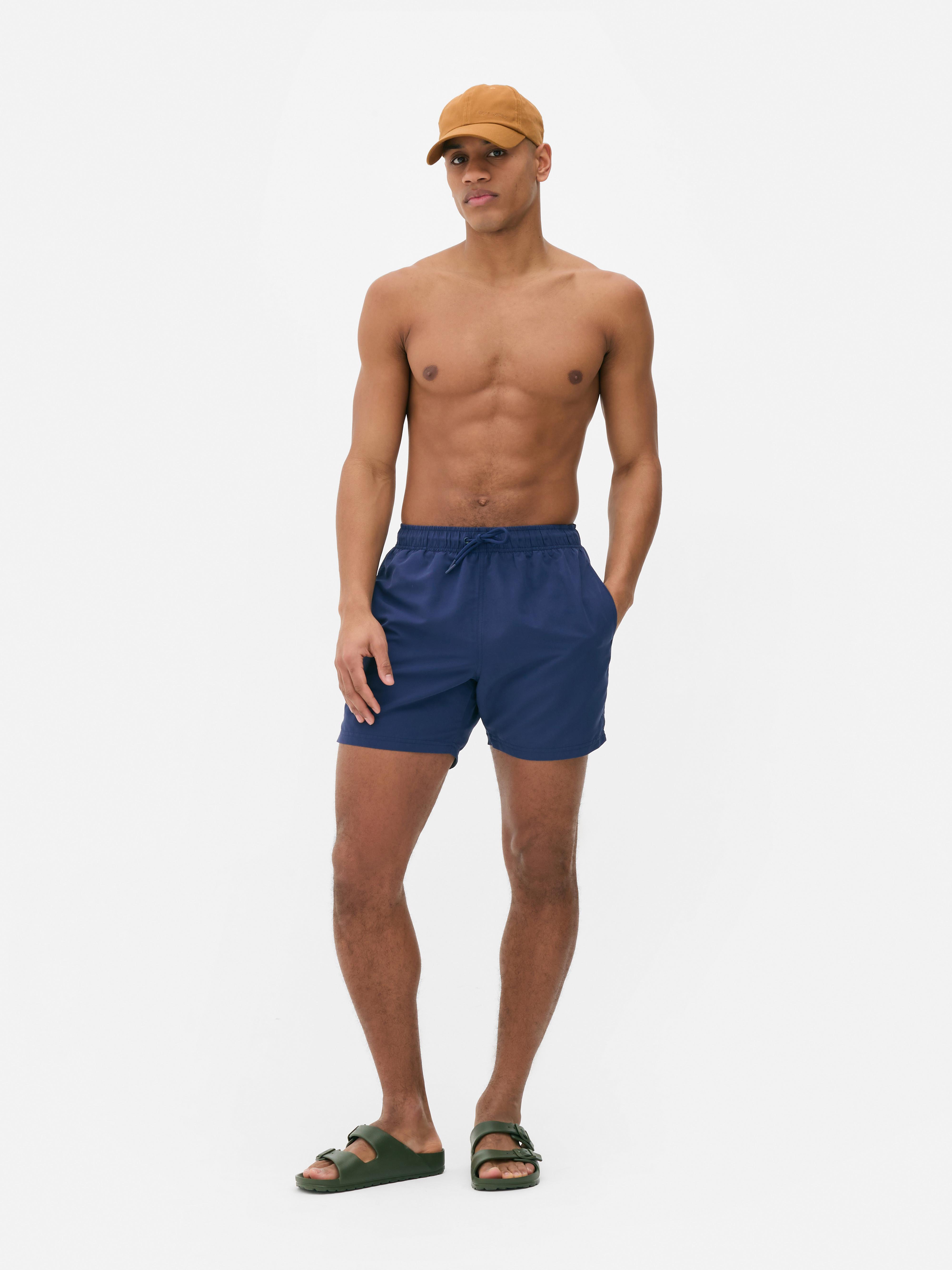 Zwemshort met trekkoord Marineblauw
