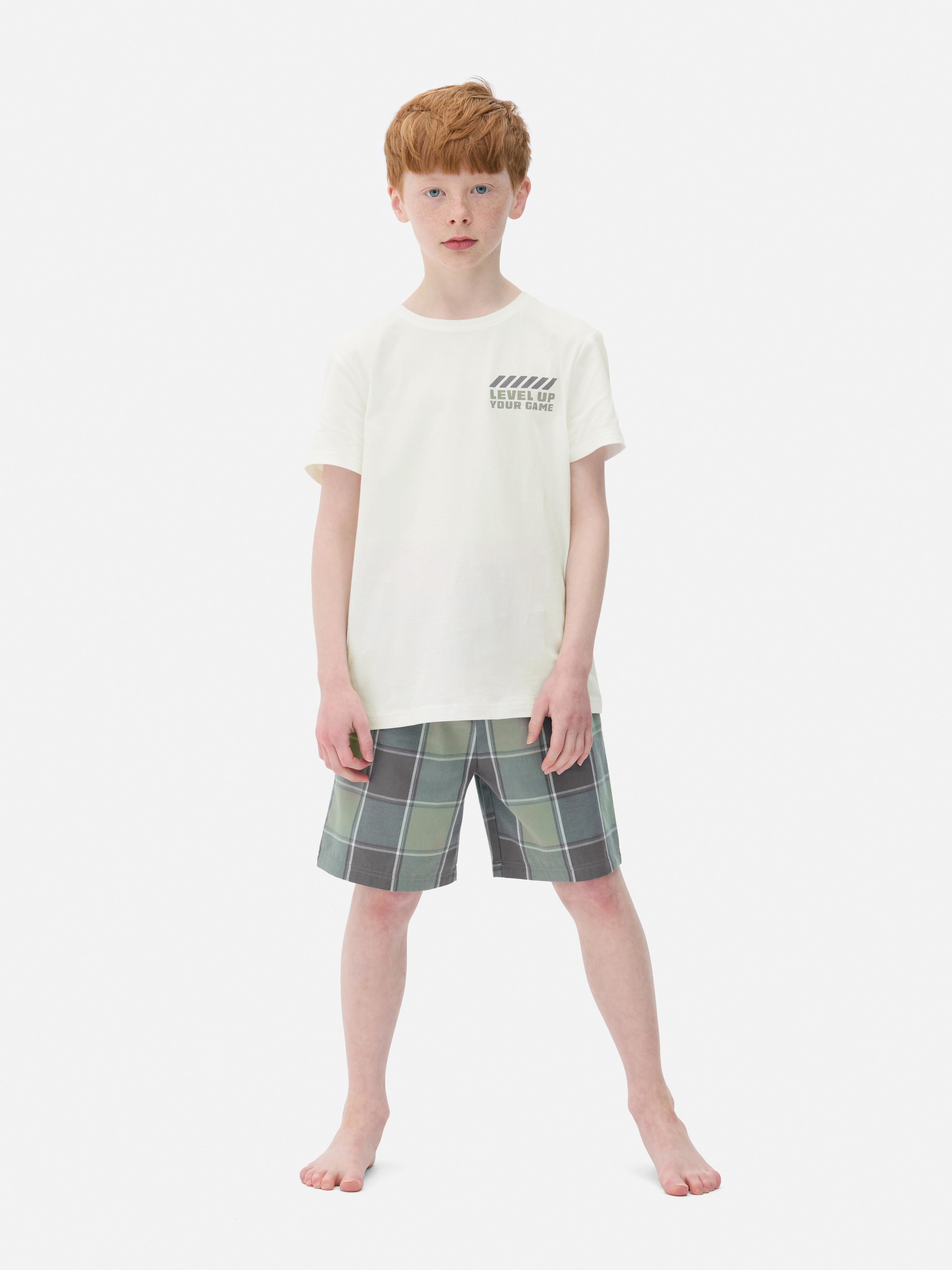 Pyjama short à motif jeux vidéo