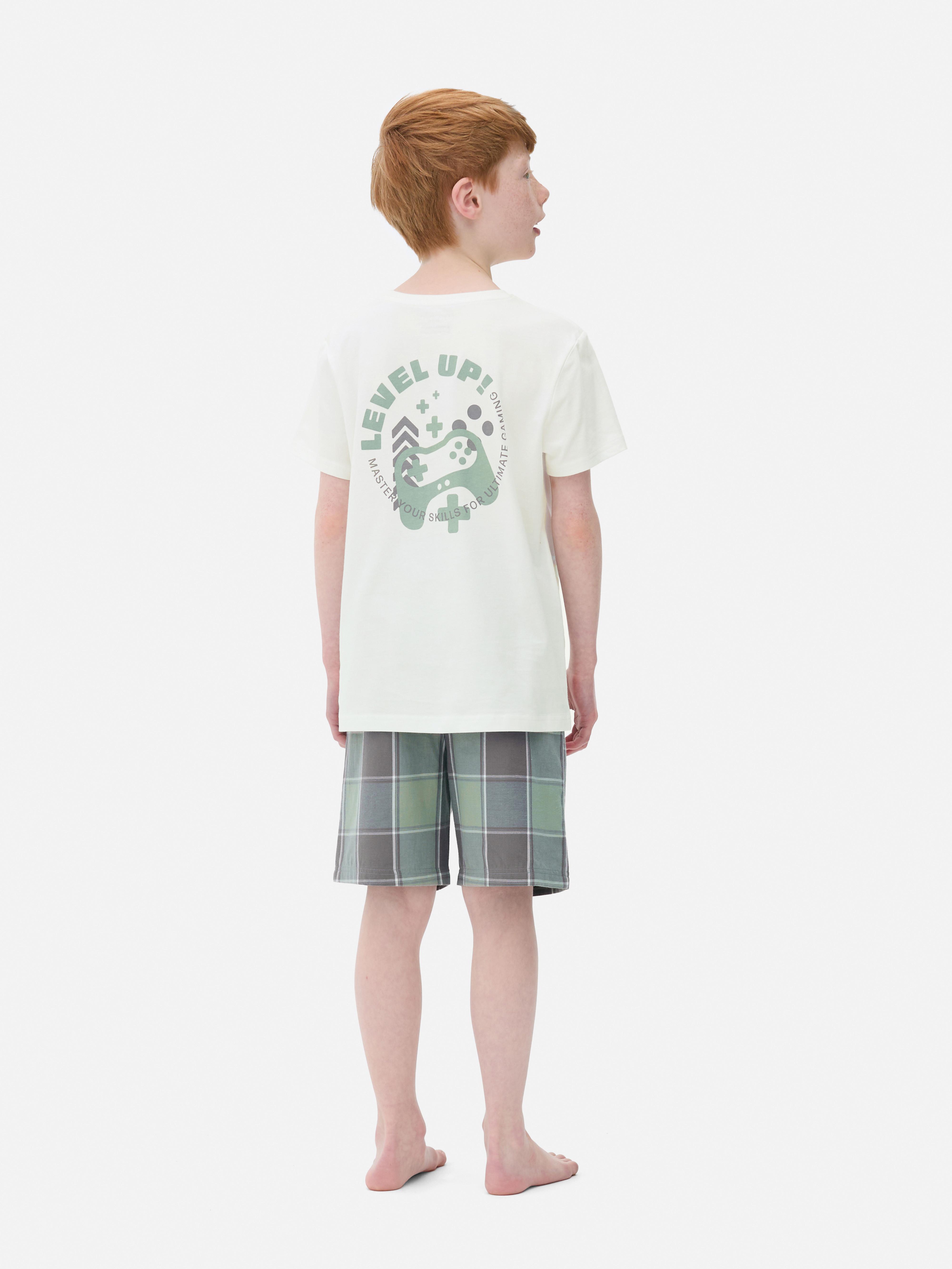 Pyjama short à motif jeux vidéo