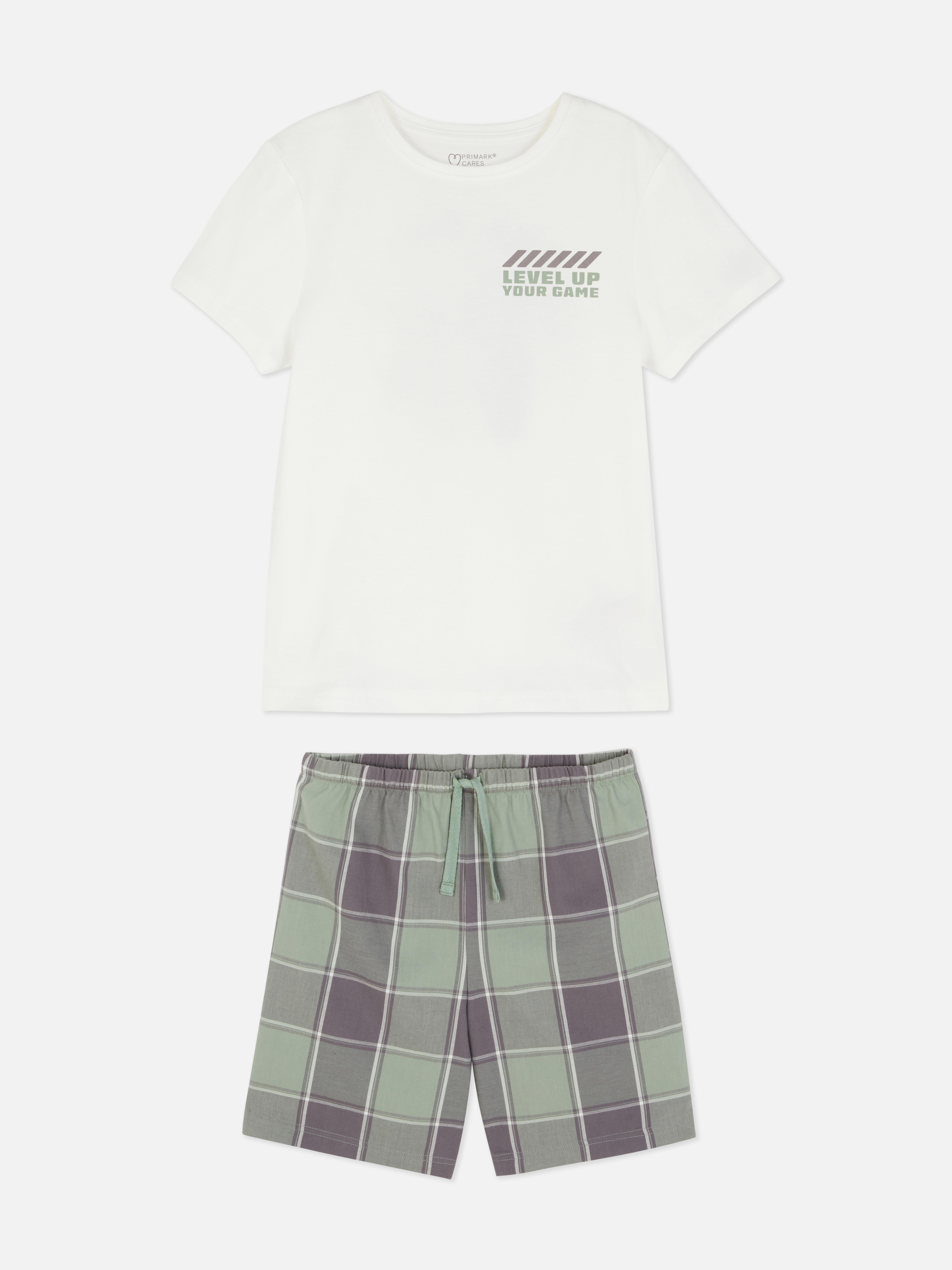 Pyjama short à motif jeux vidéo