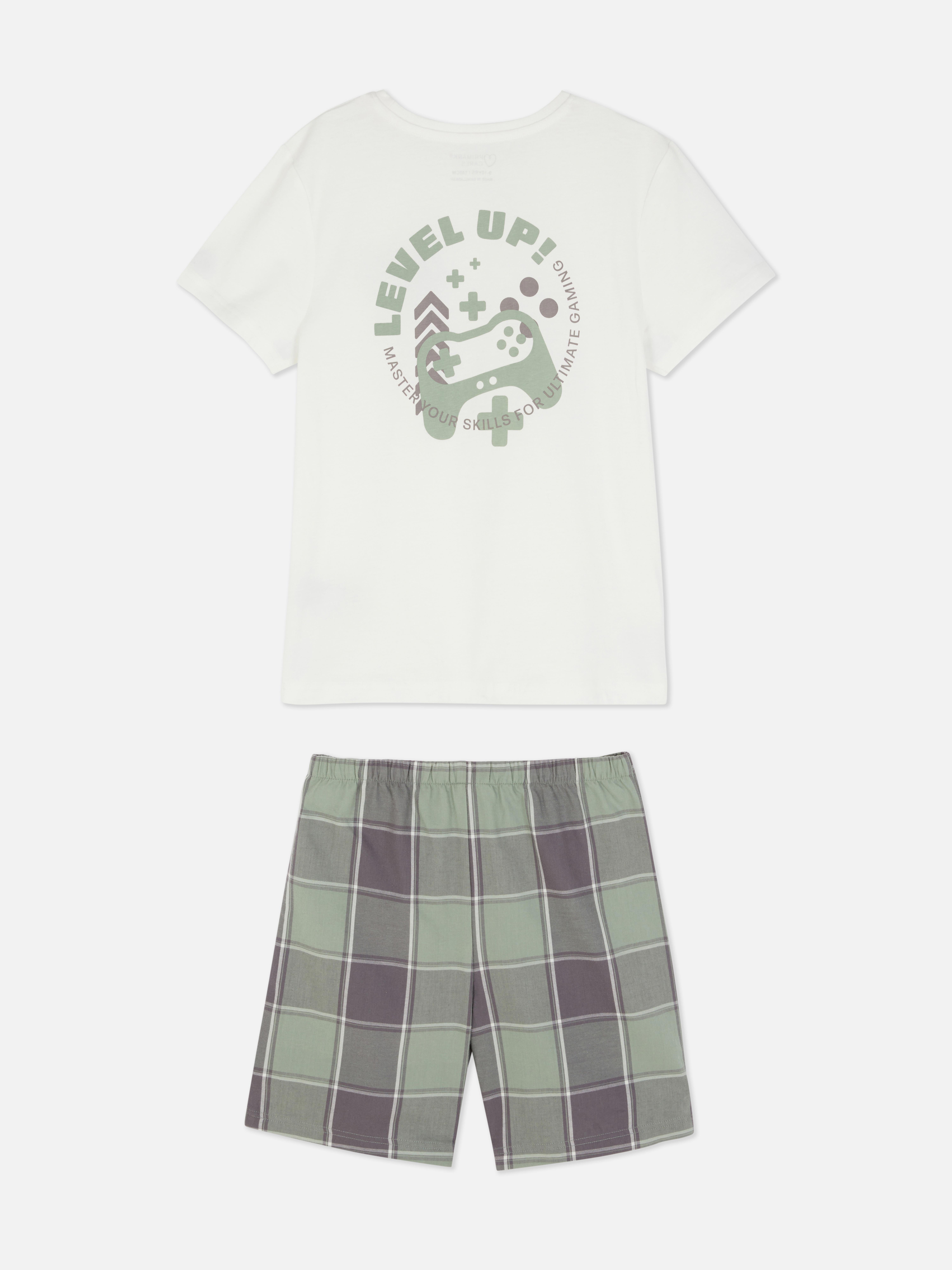 Pyjama short à motif jeux vidéo