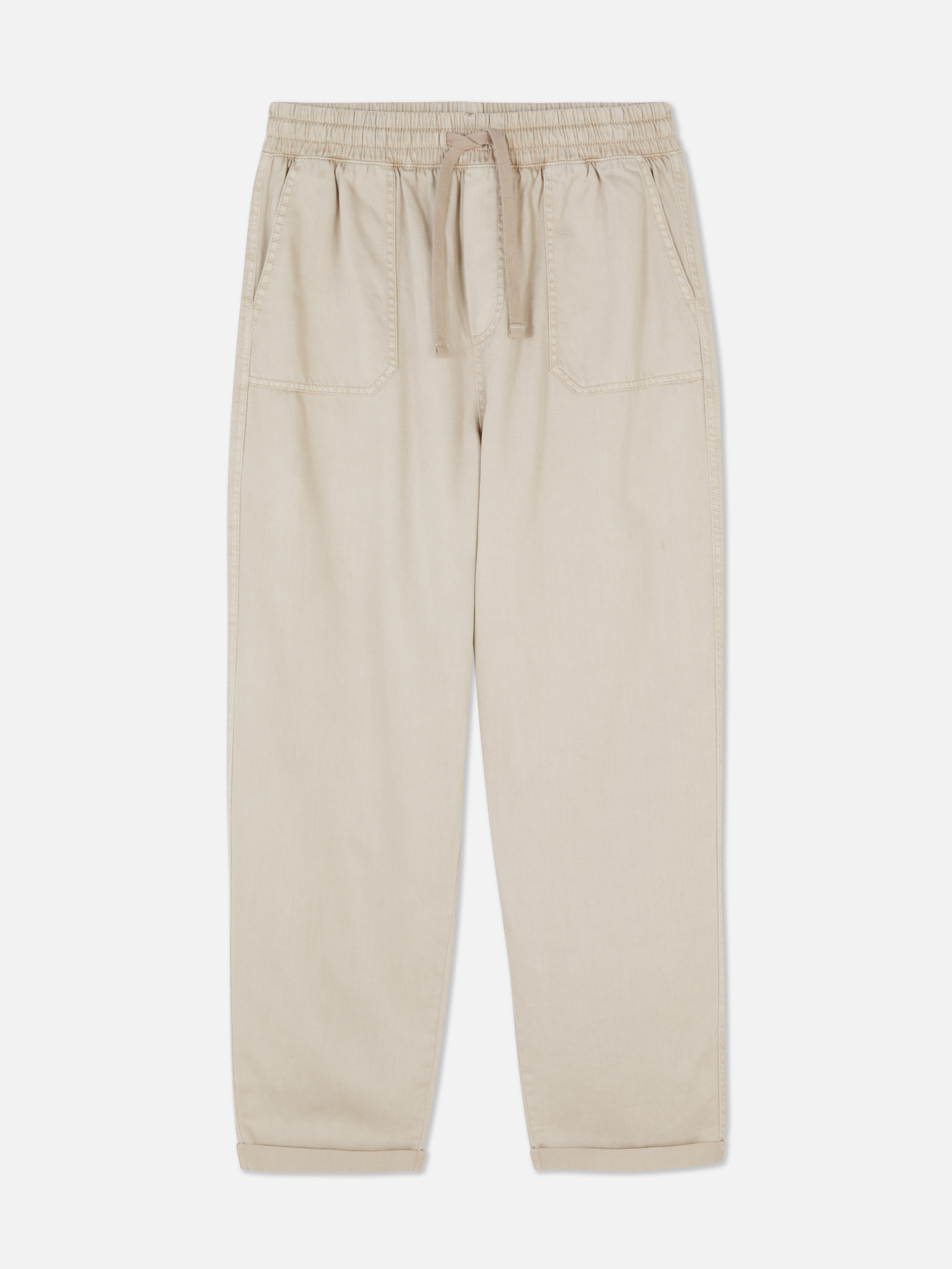 Pantaloni tip jogger cu cordon