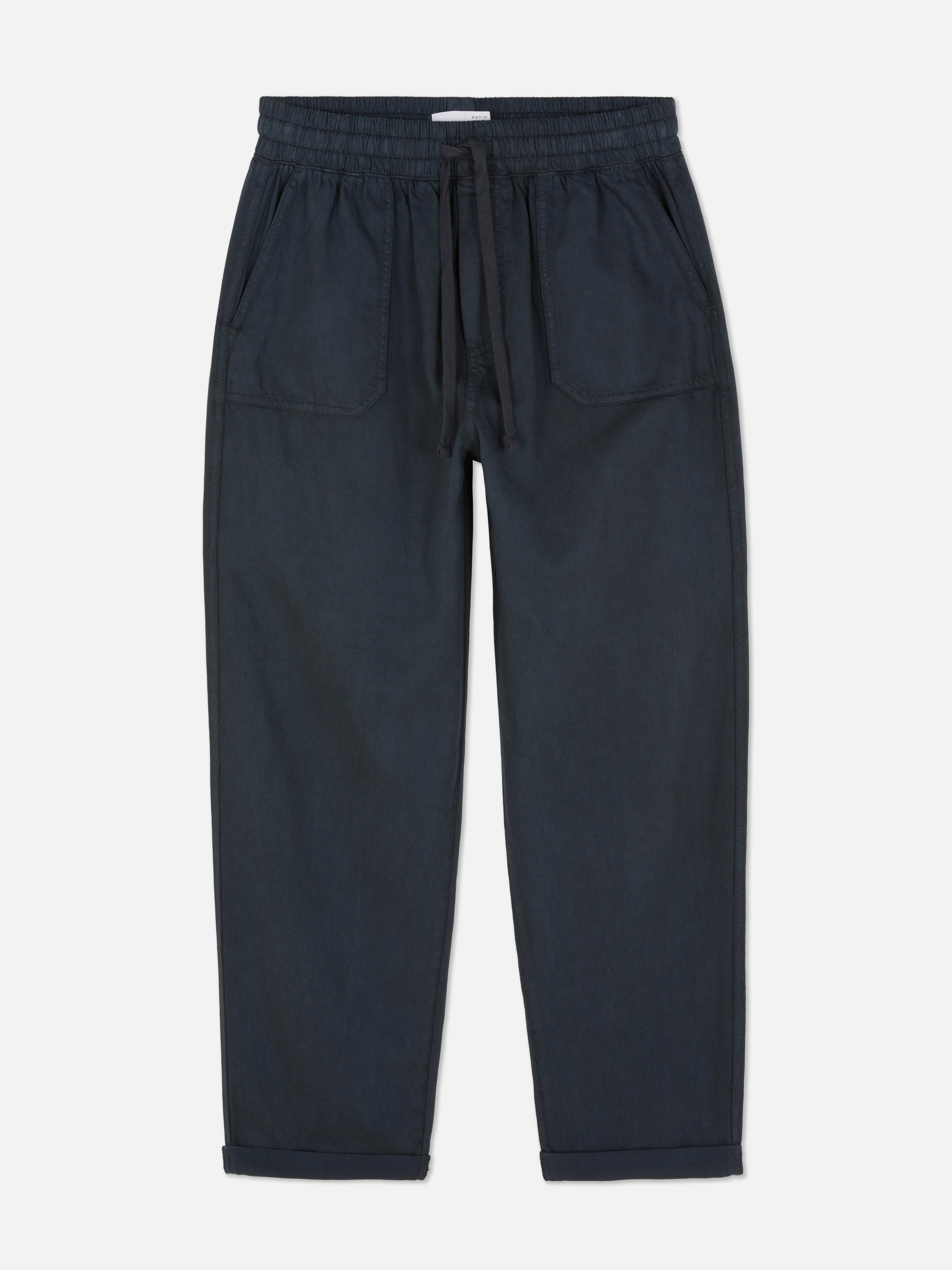 Pantaloni tip jogger cu cordon