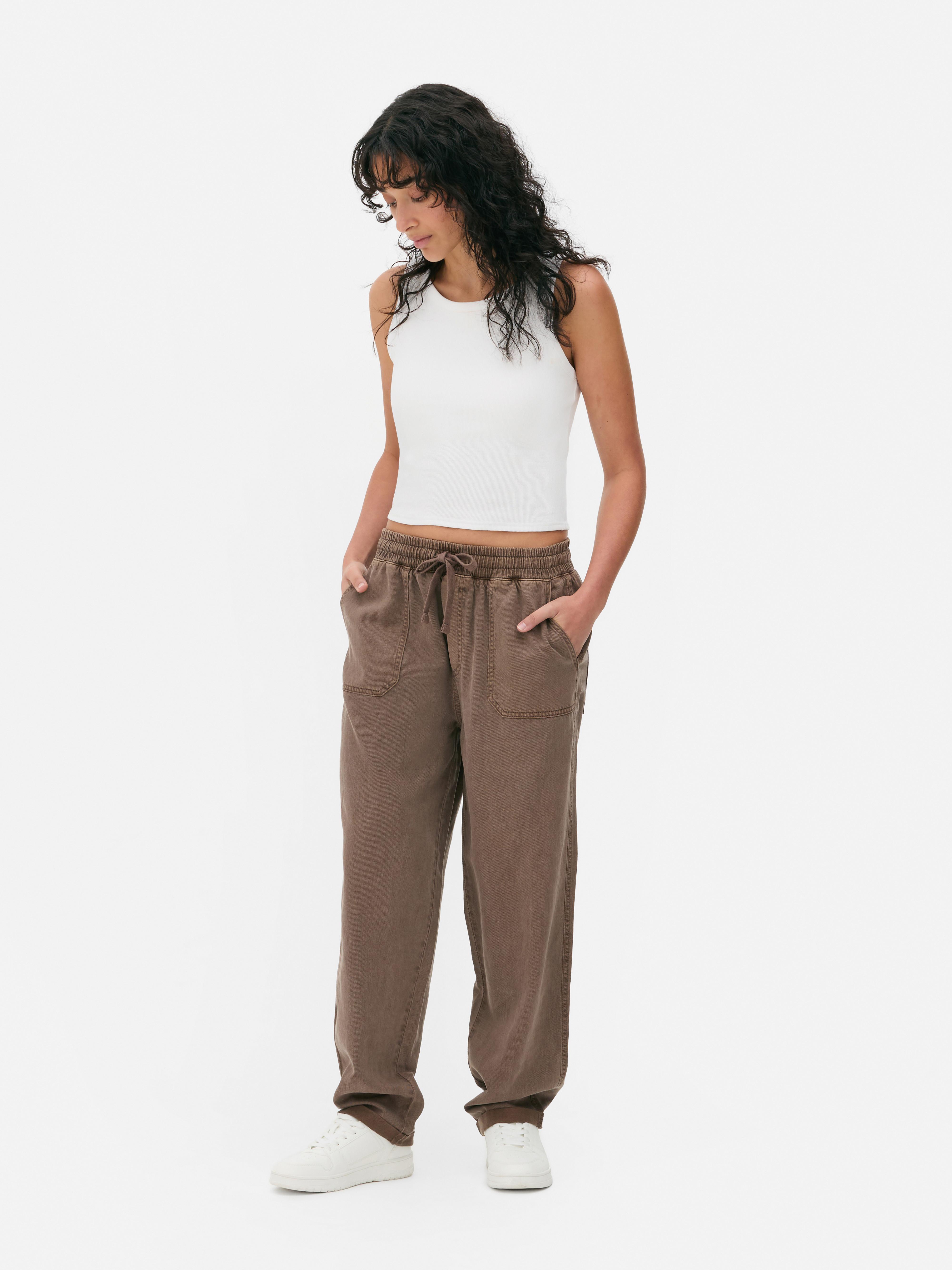 Pantaloni da tuta con laccetti in vita