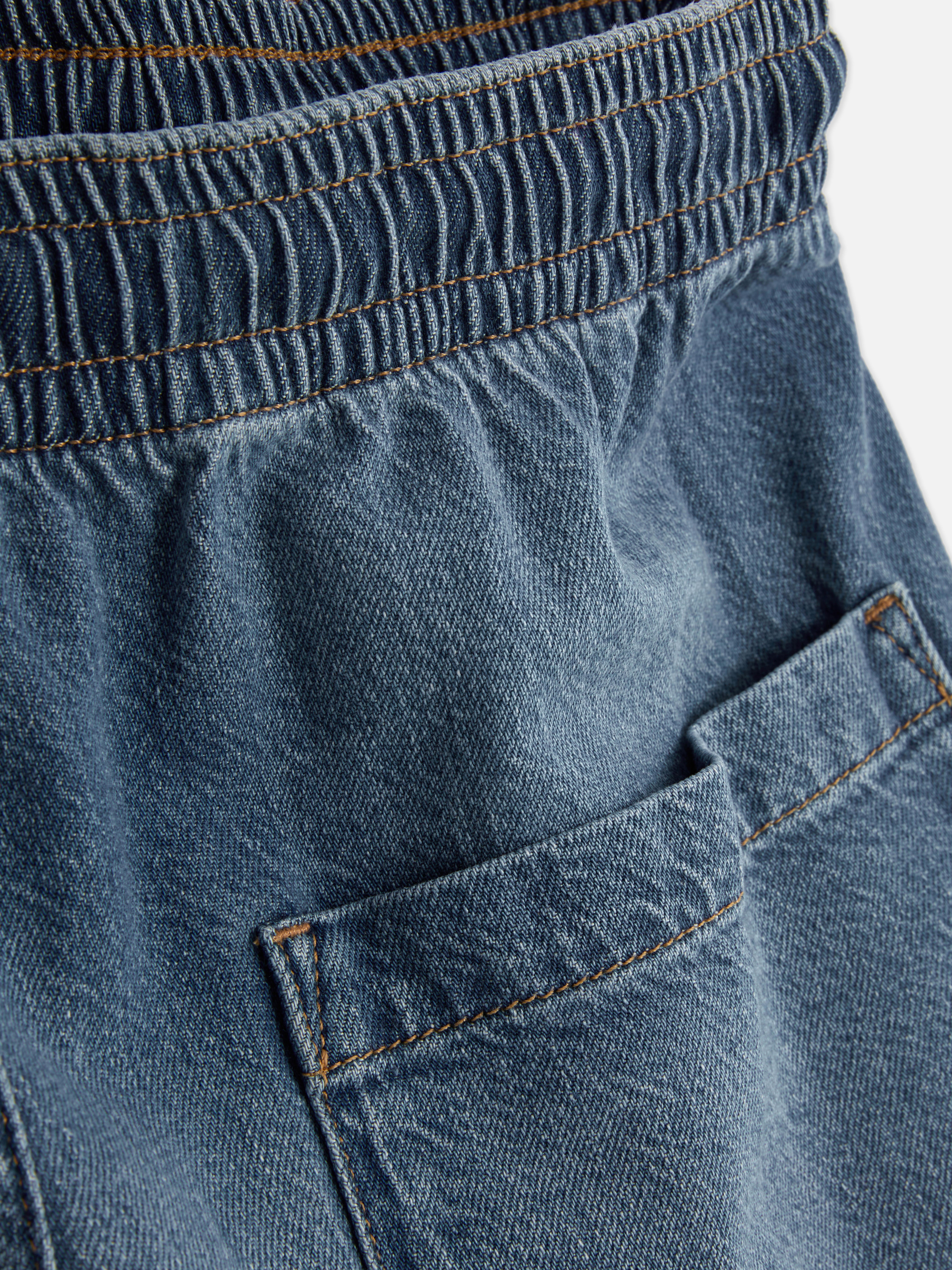 The Edit Drawstring Wide Leg Jeans