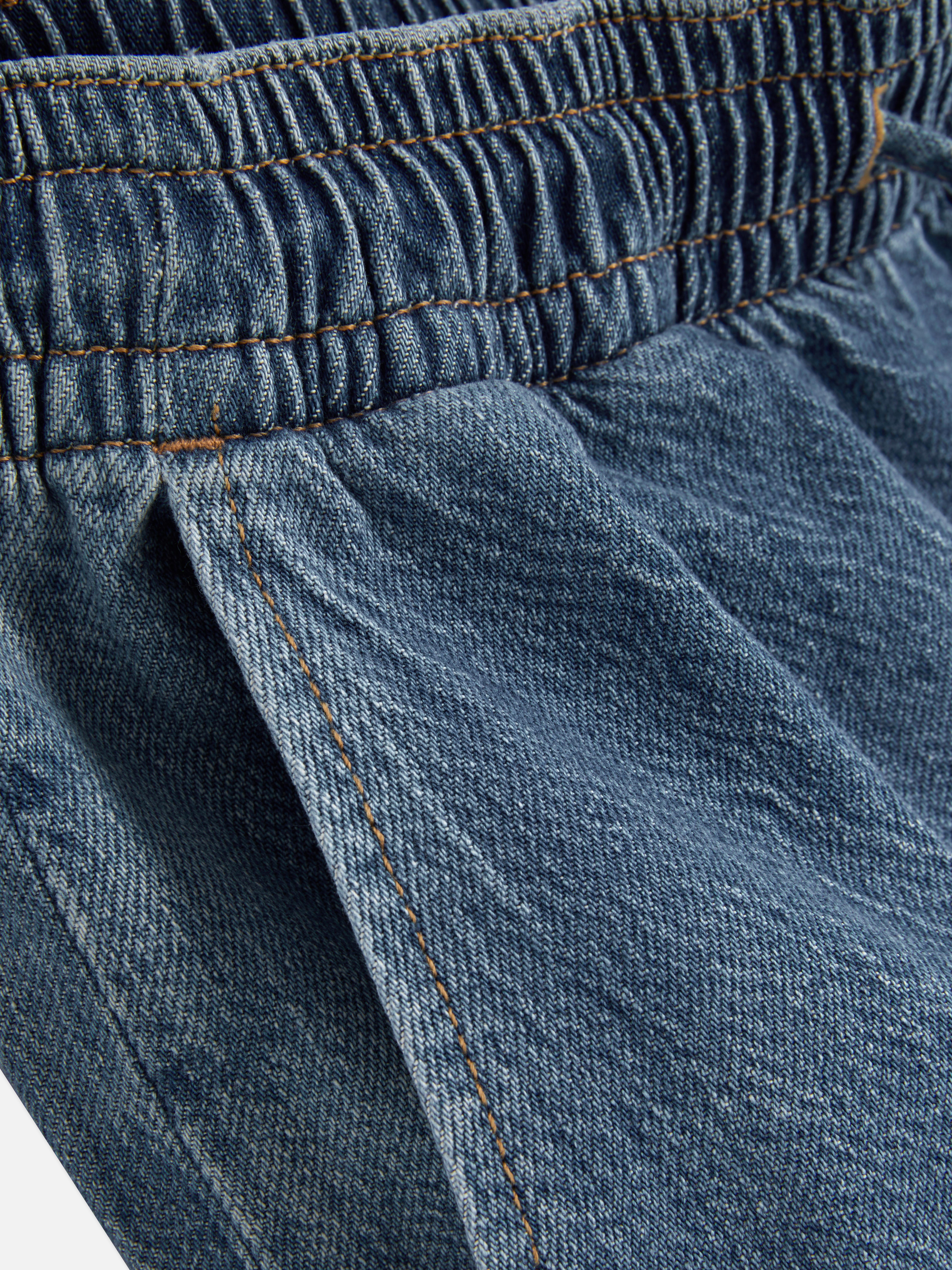 The Edit Drawstring Wide Leg Jeans