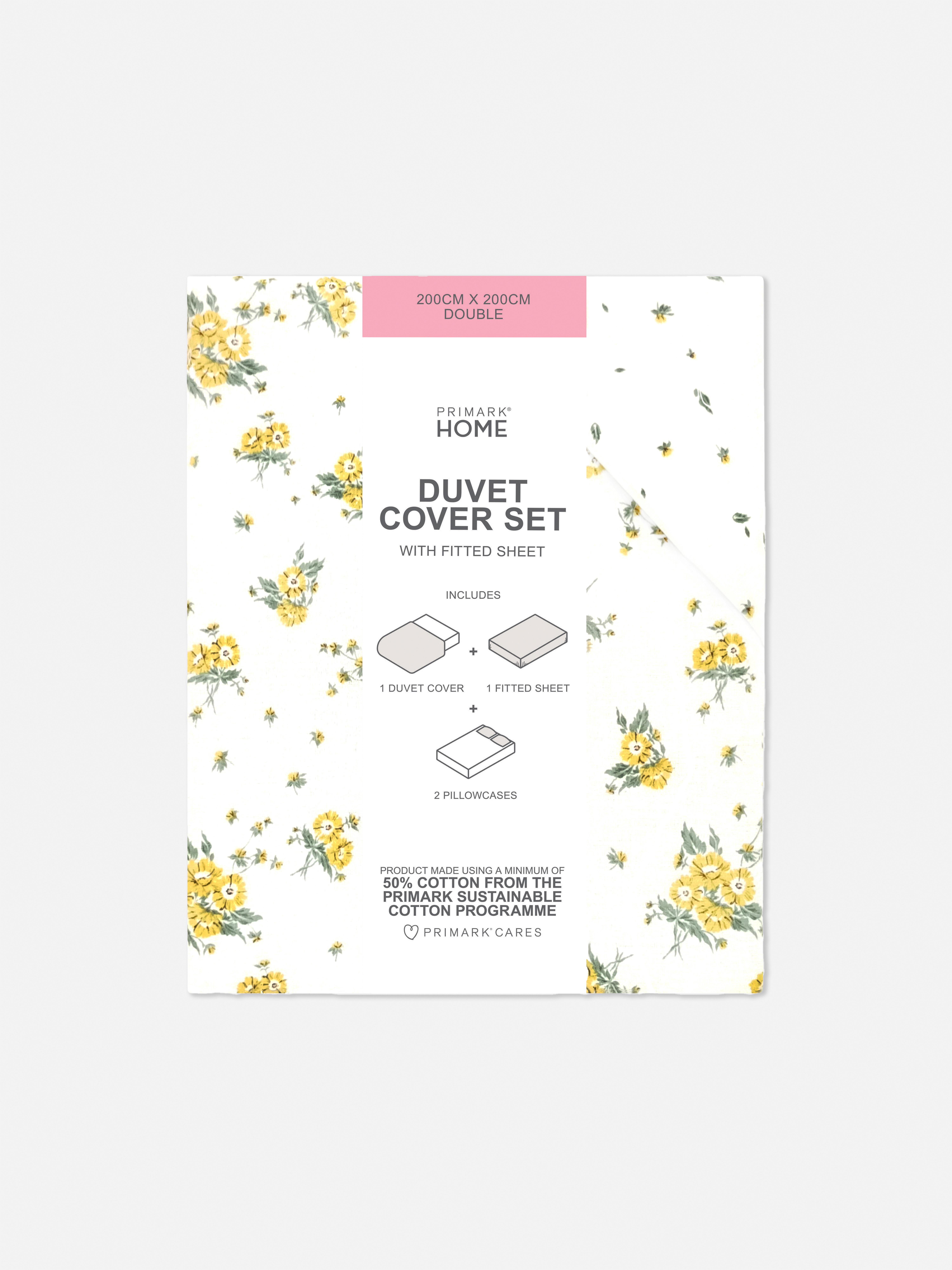 Conj. capa edredão casal floral miudinho reversível