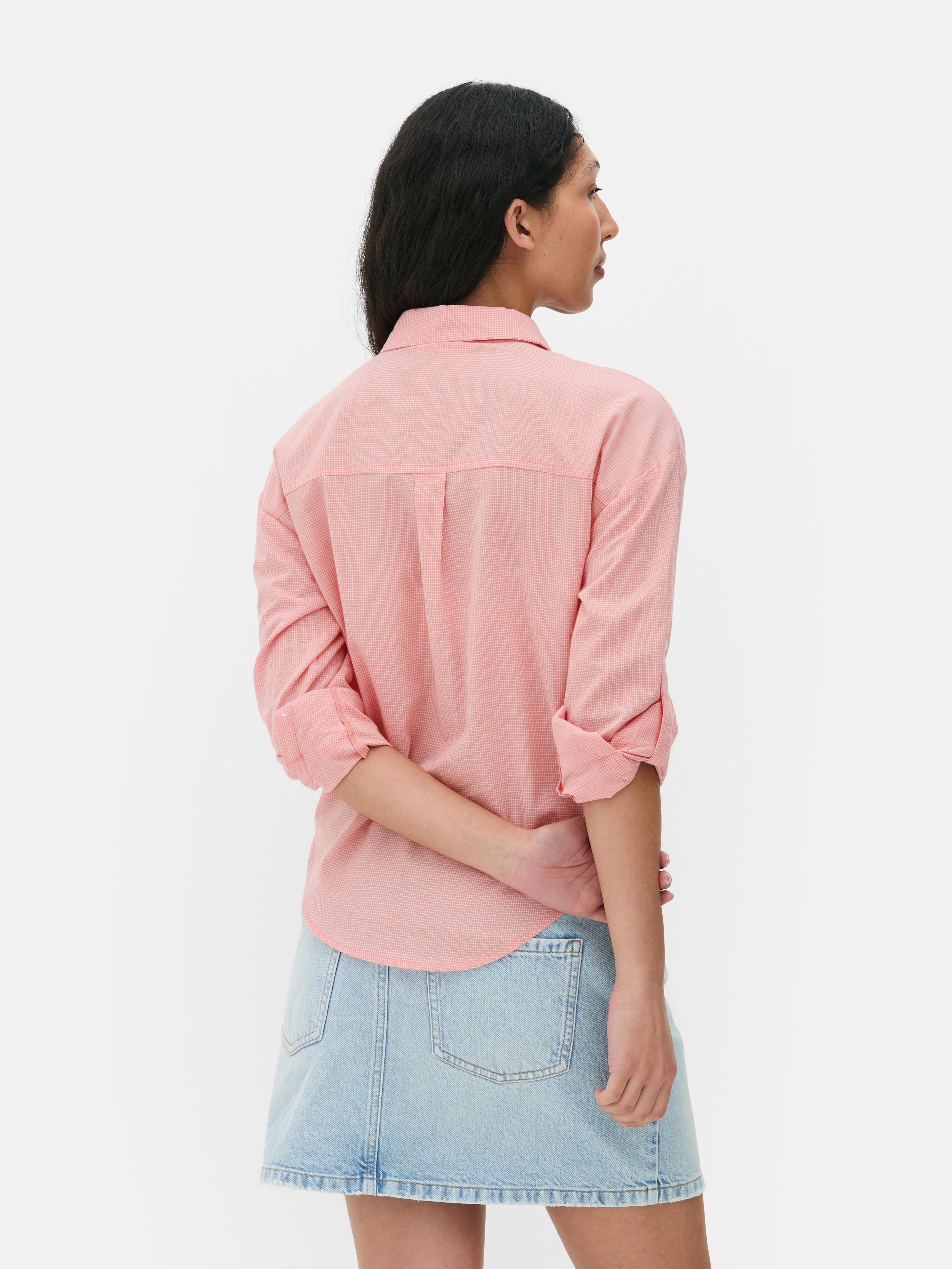 Button-Up Crop Shirt