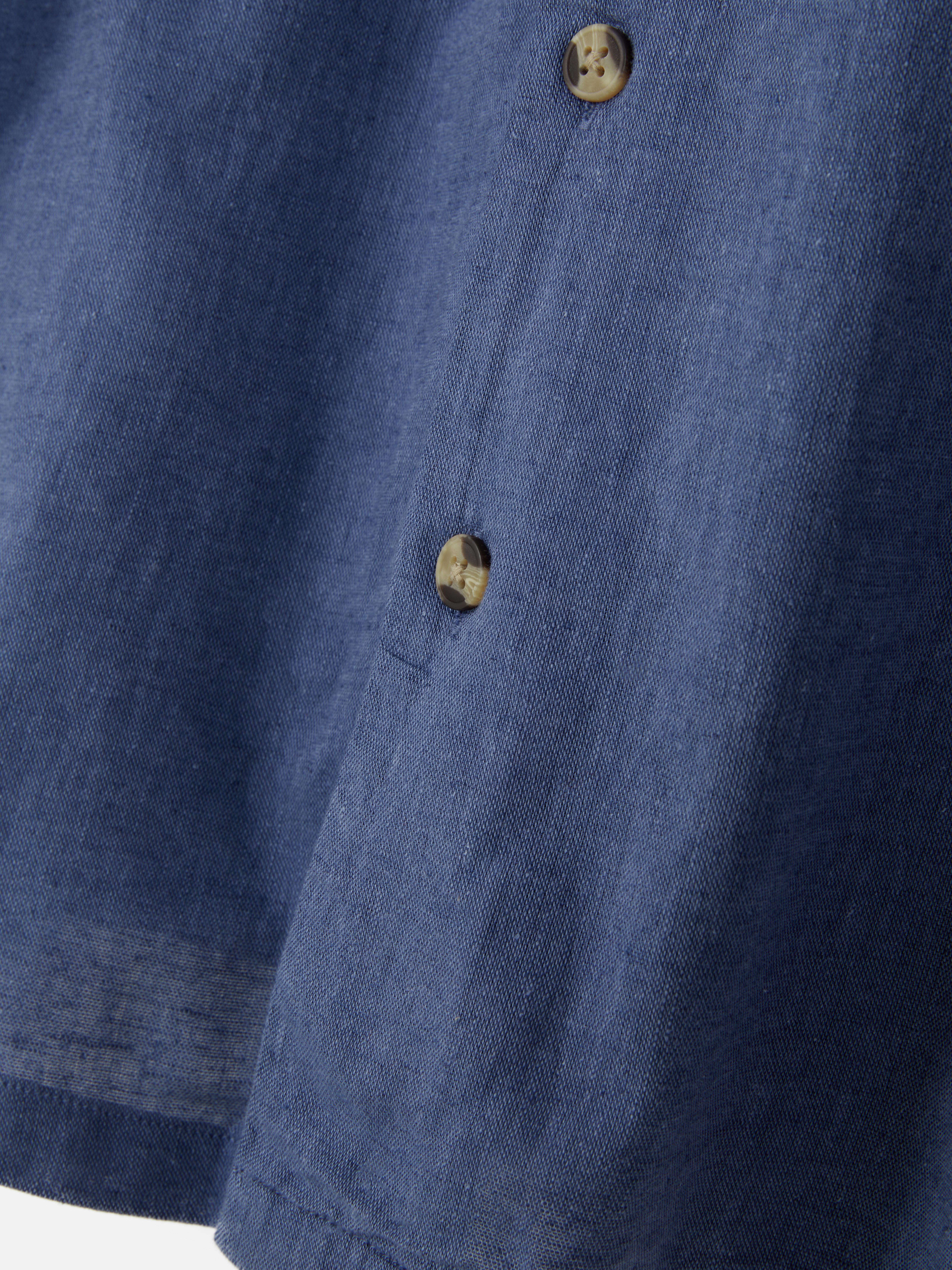 Matchend linnen T-shirt met korte mouwen