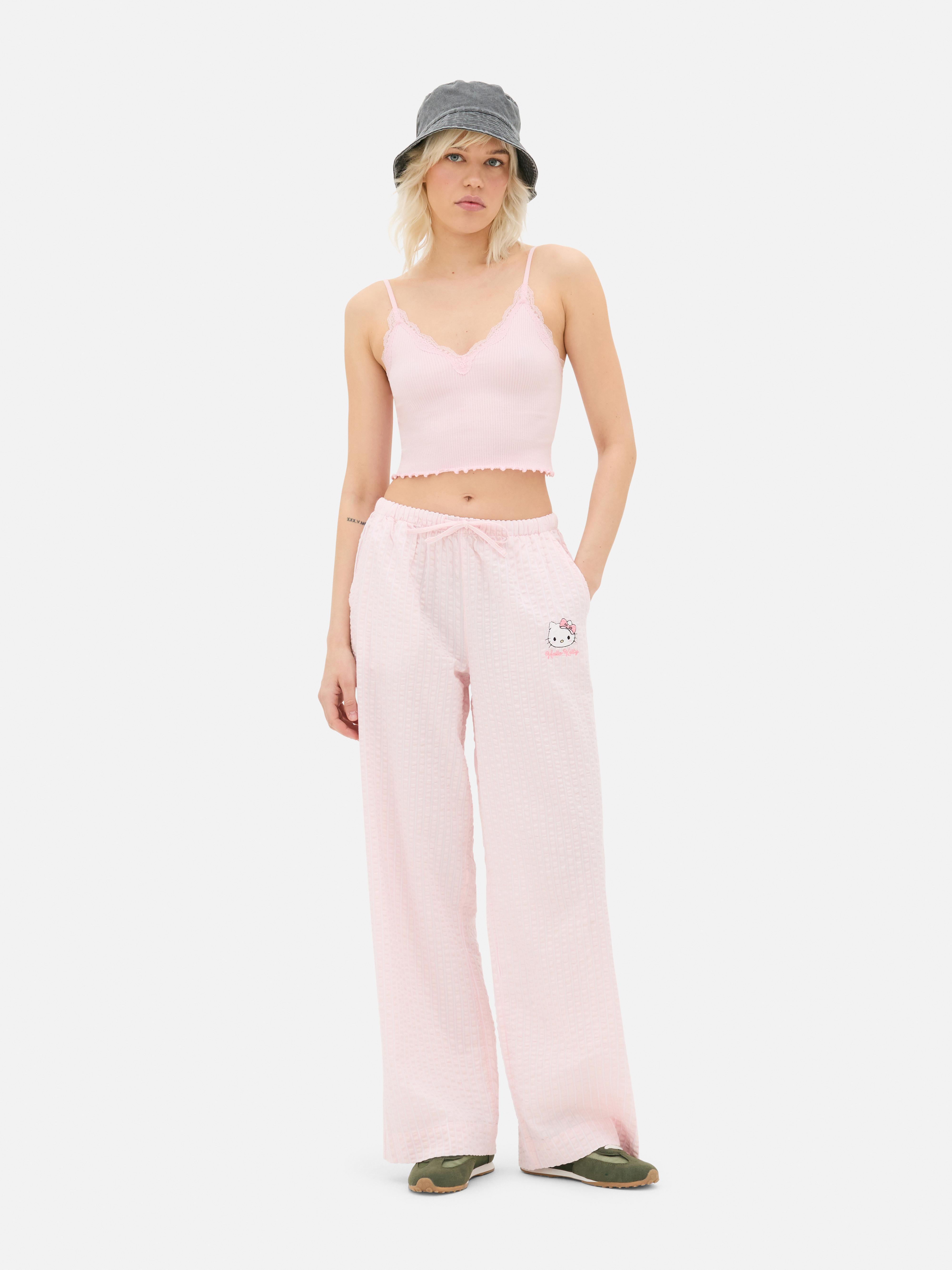 Ribbed Lace Trim Cami