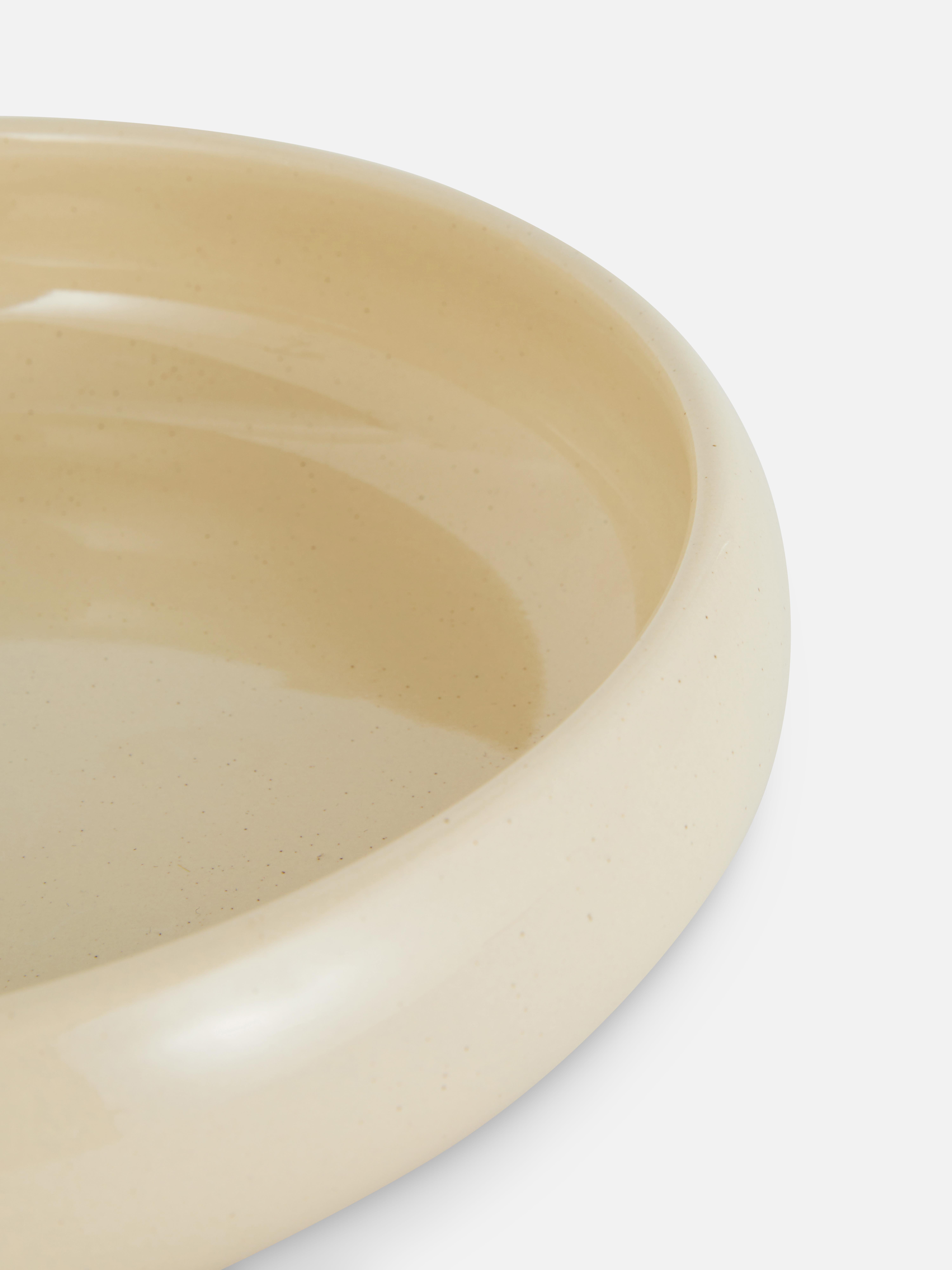 Tigela massa vidrada salpicada