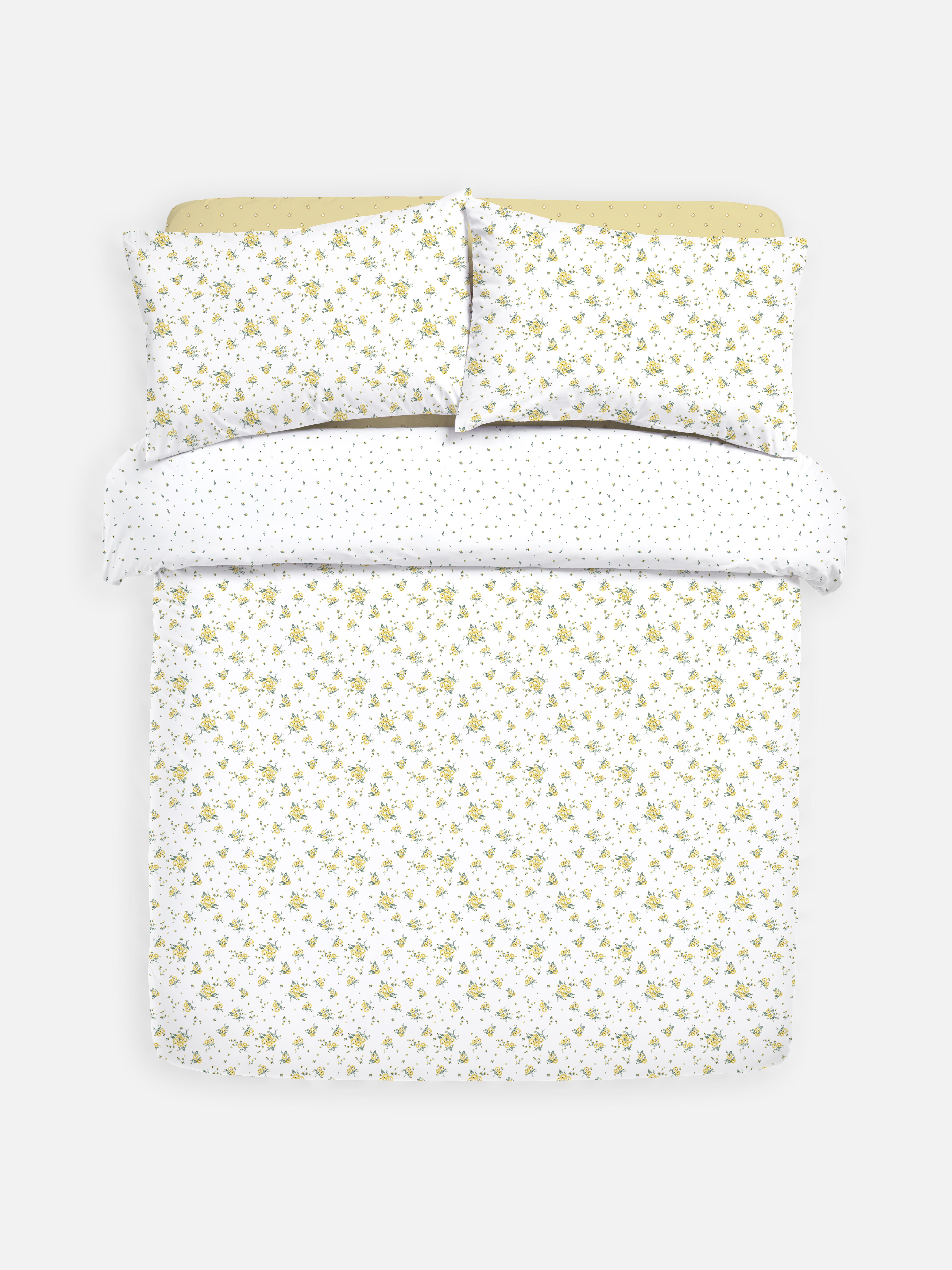 Reversible King Ditsy Floral Duvet Cover Set