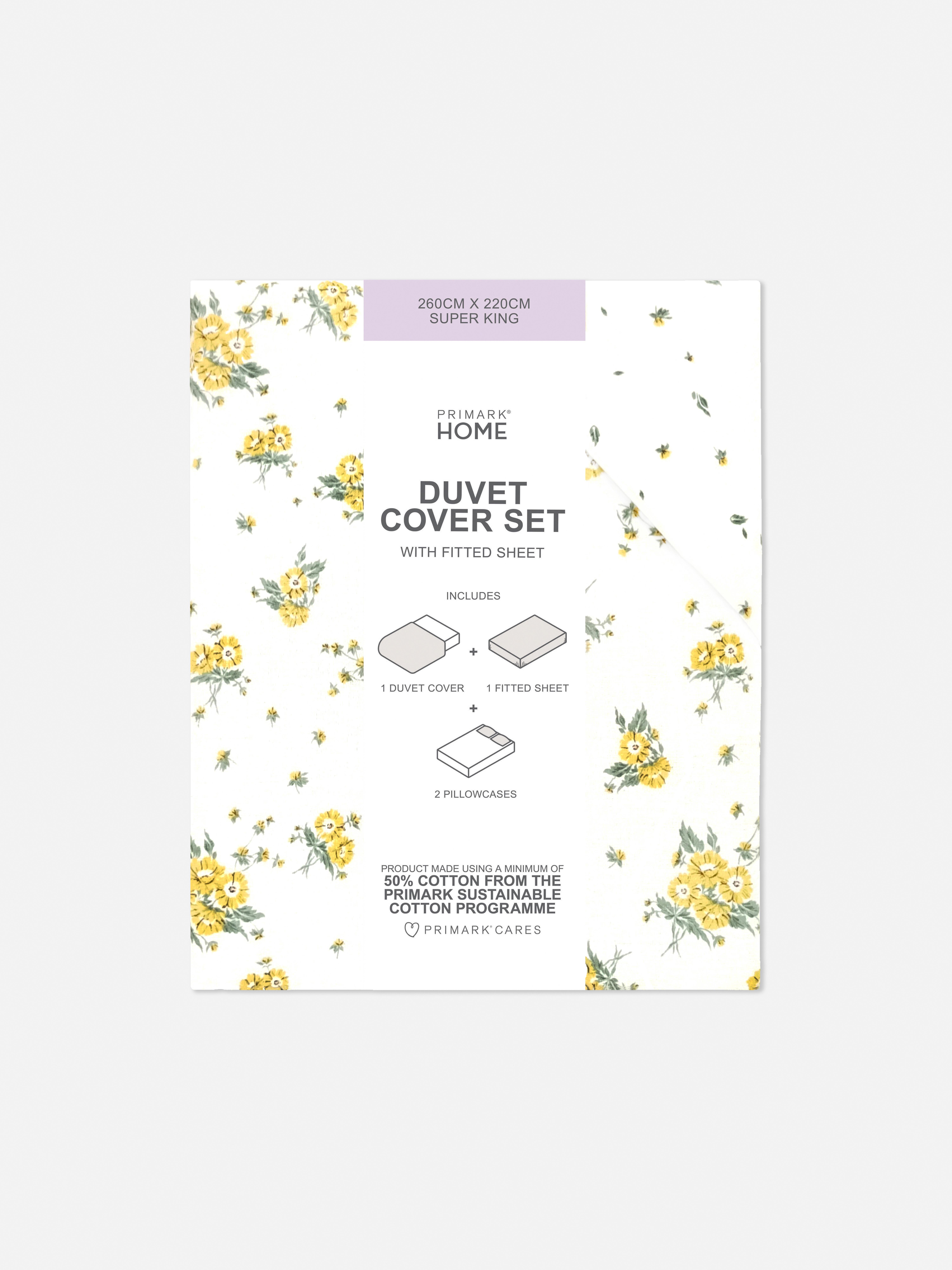 Reversible Super King Ditsy Floral Duvet Cover Set