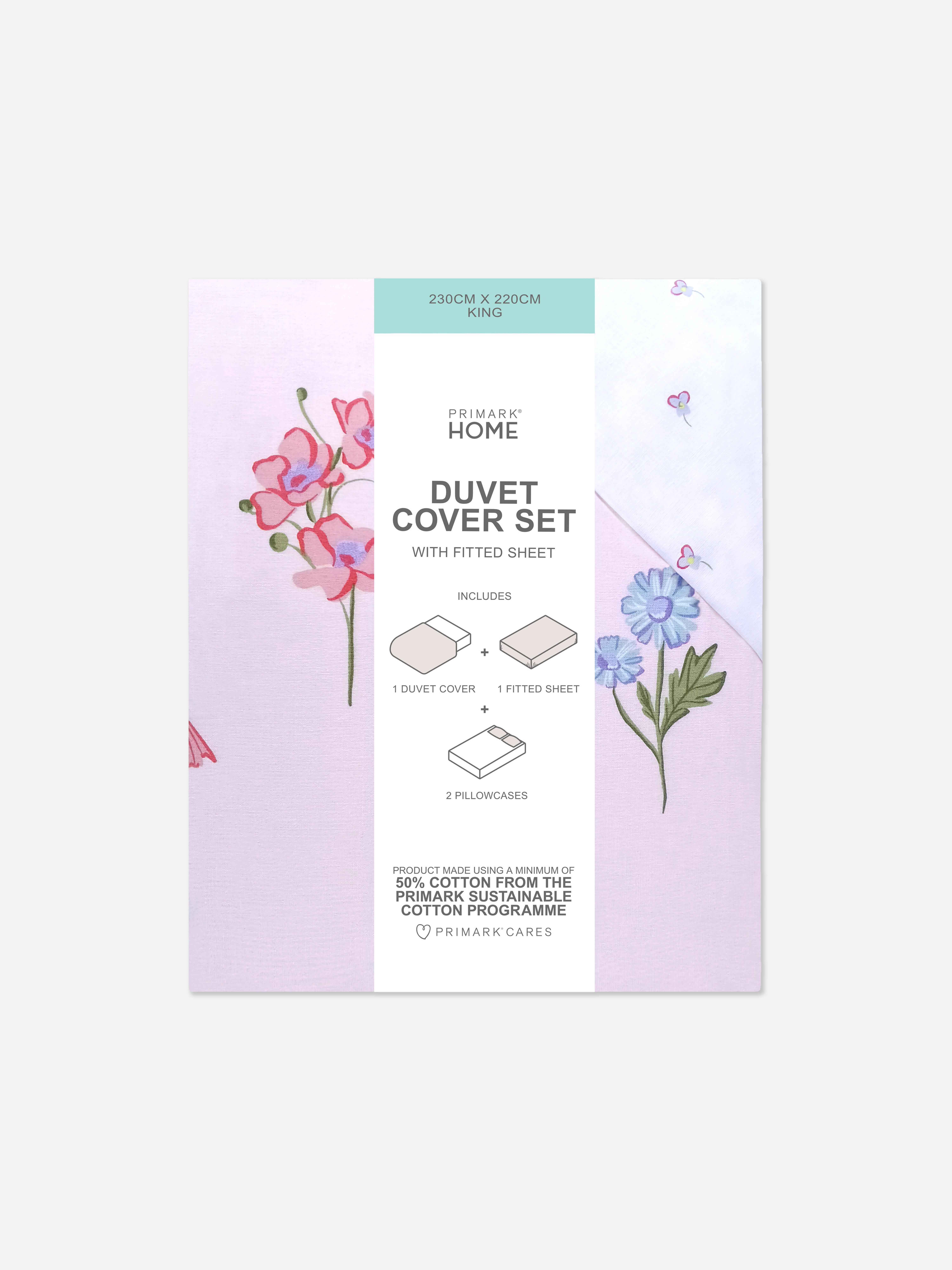 Wildflower King Size Duvet Cover Set