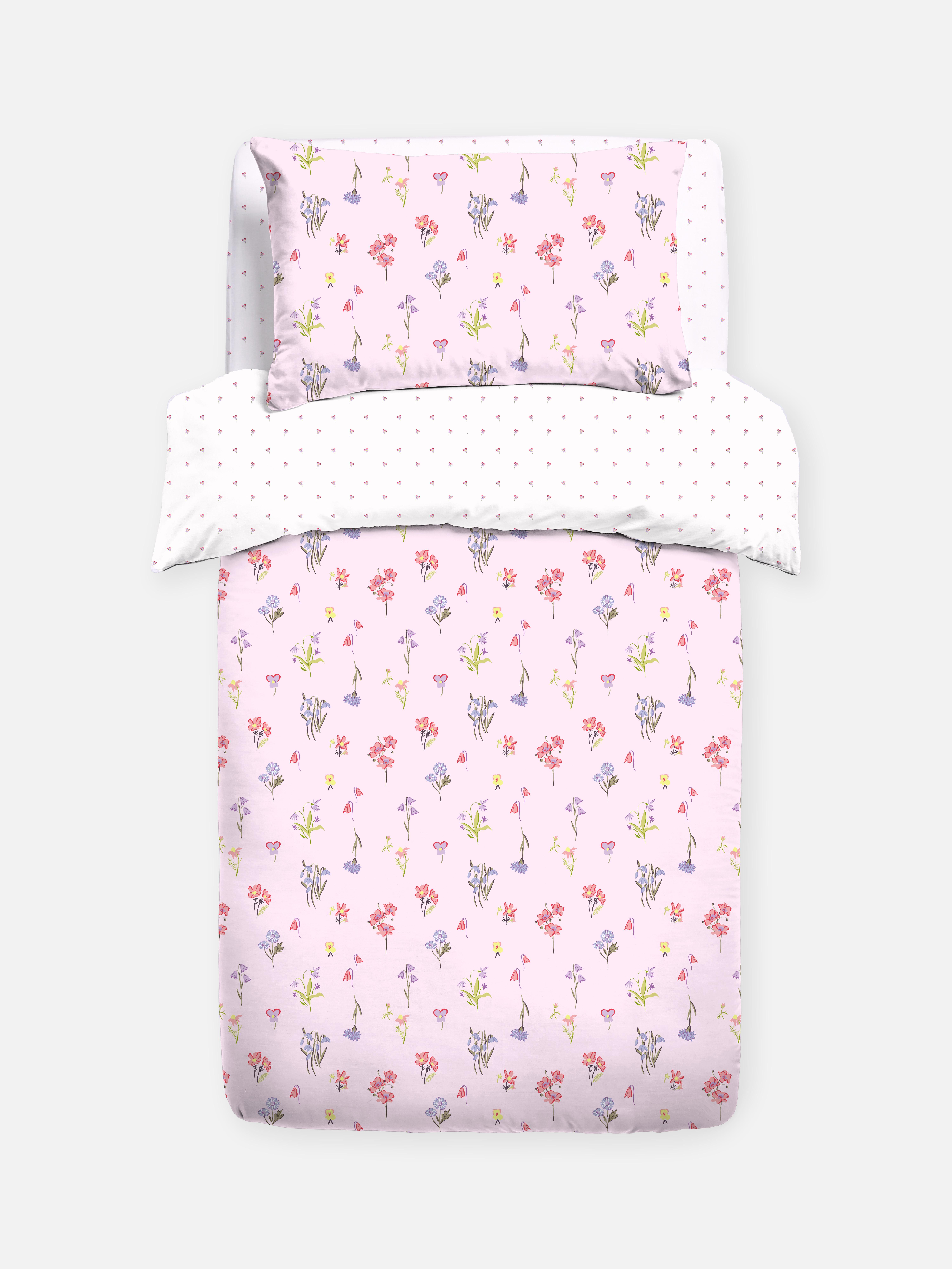 Reversible Wildflower Single Duvet Cover Set