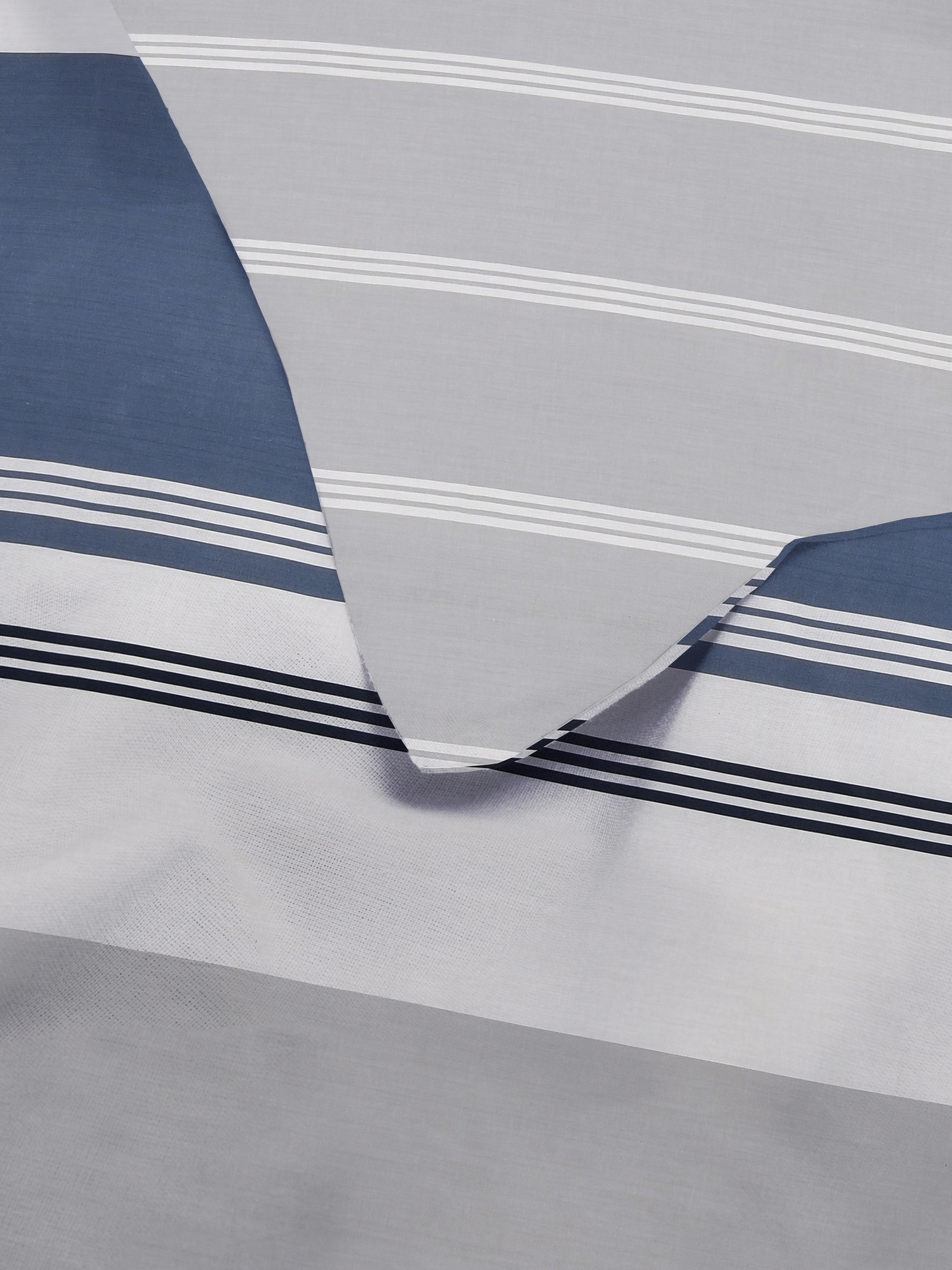 Reversible Stripe Single Duvet Cover Set