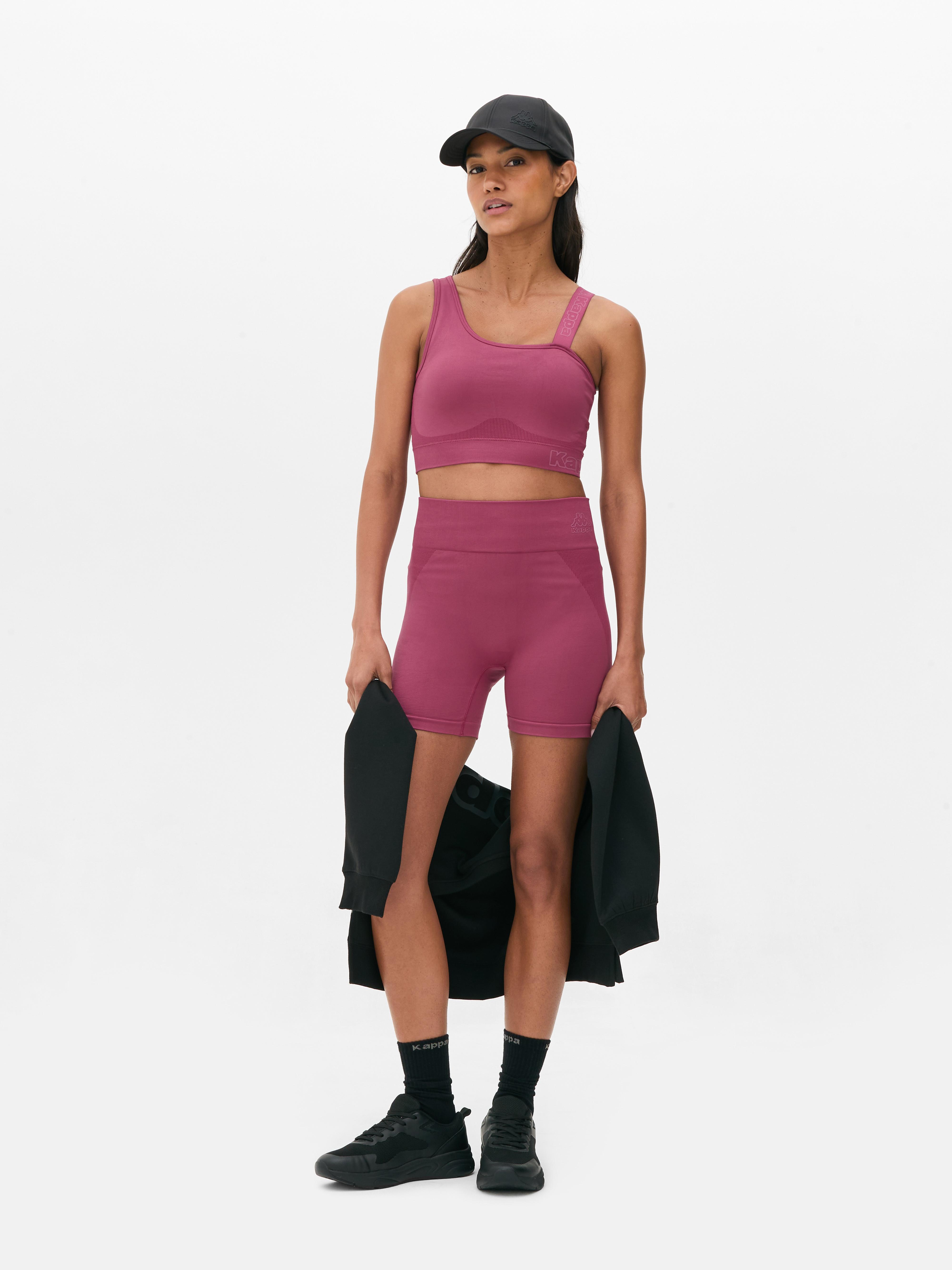 Top corto asimmetrico Kappa x Primark Bordeaux