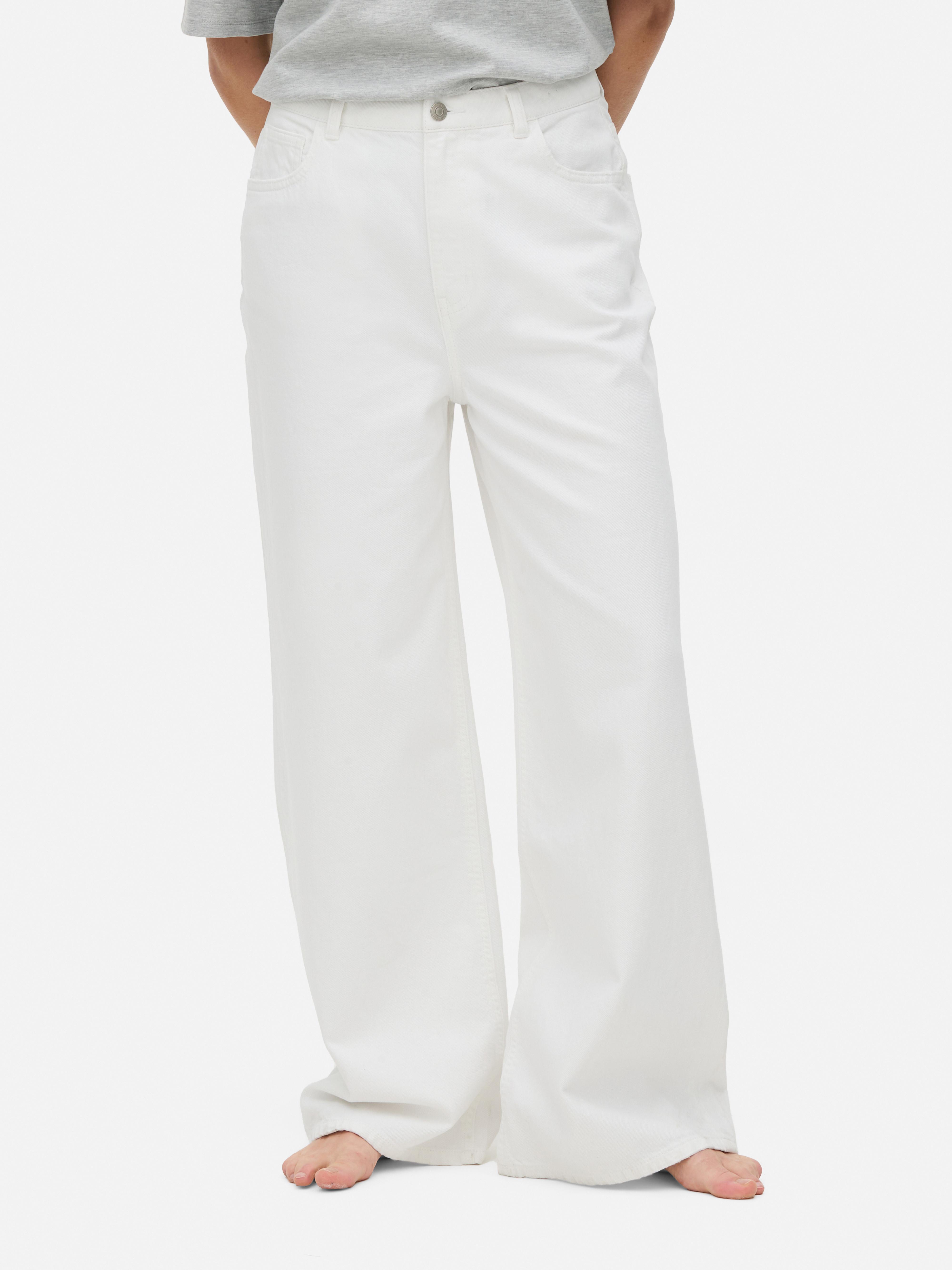 Wide Leg Jeans White
