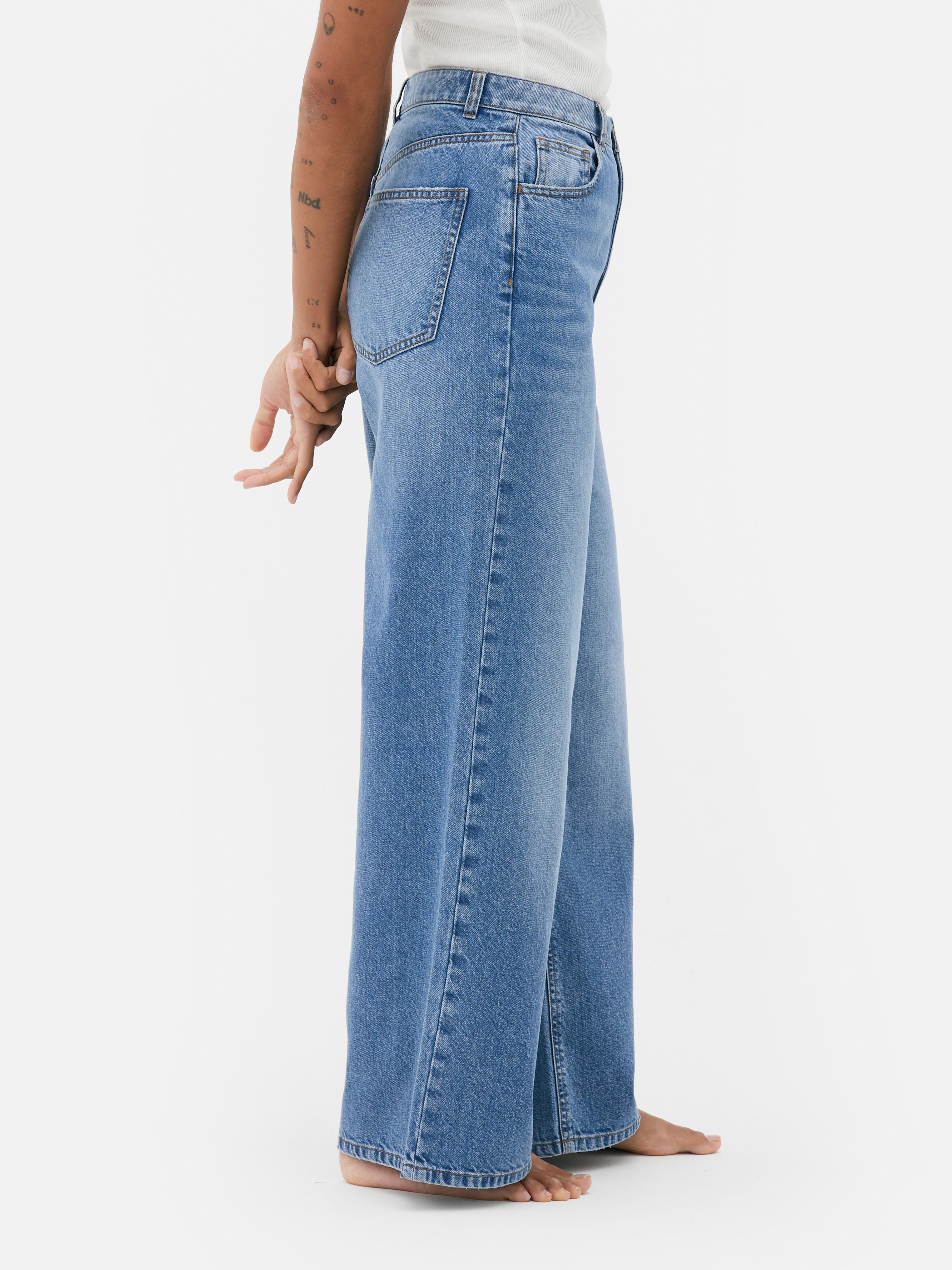 Wide Leg Denim Jeans