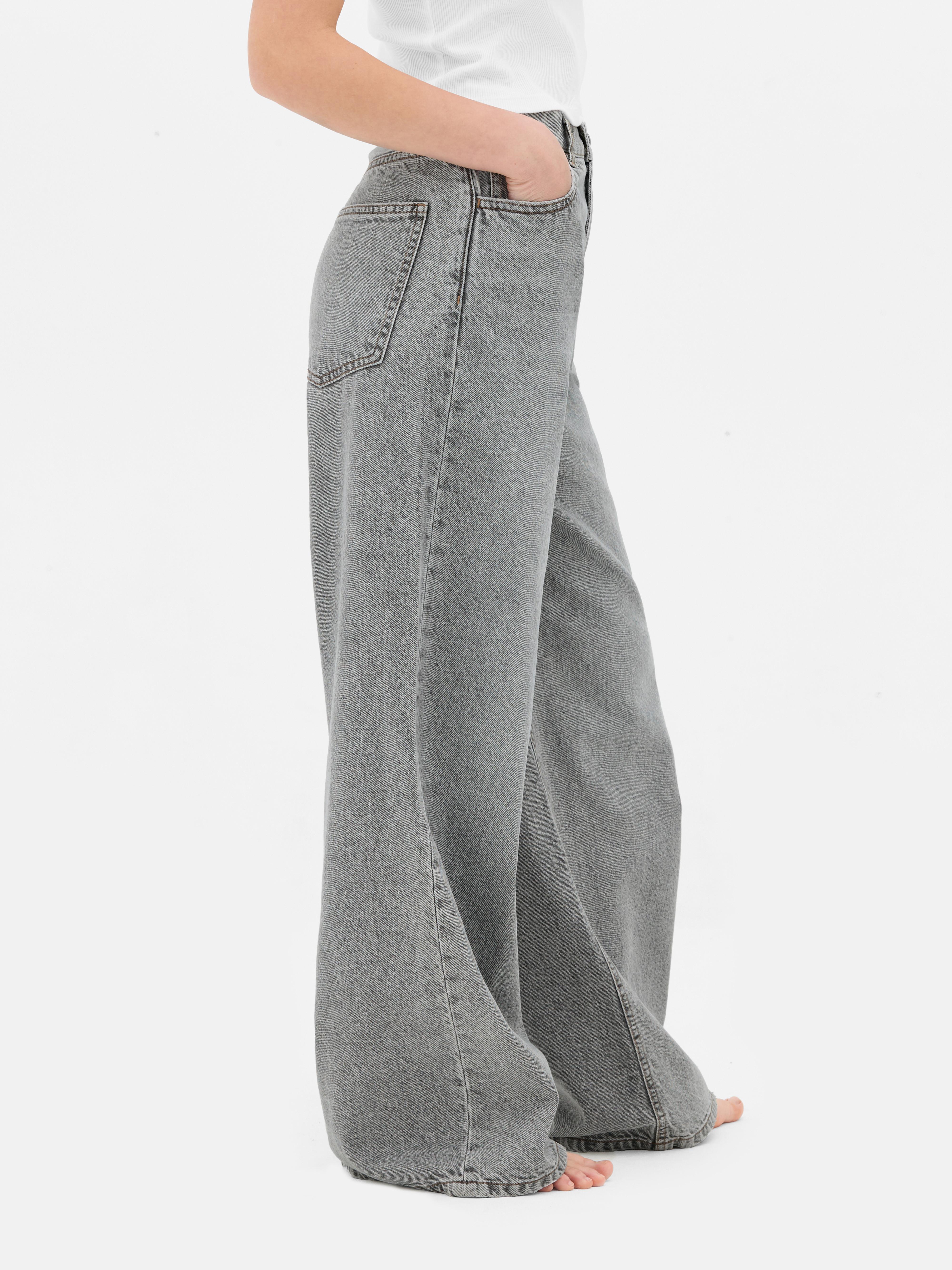 Wide Leg Denim Jeans