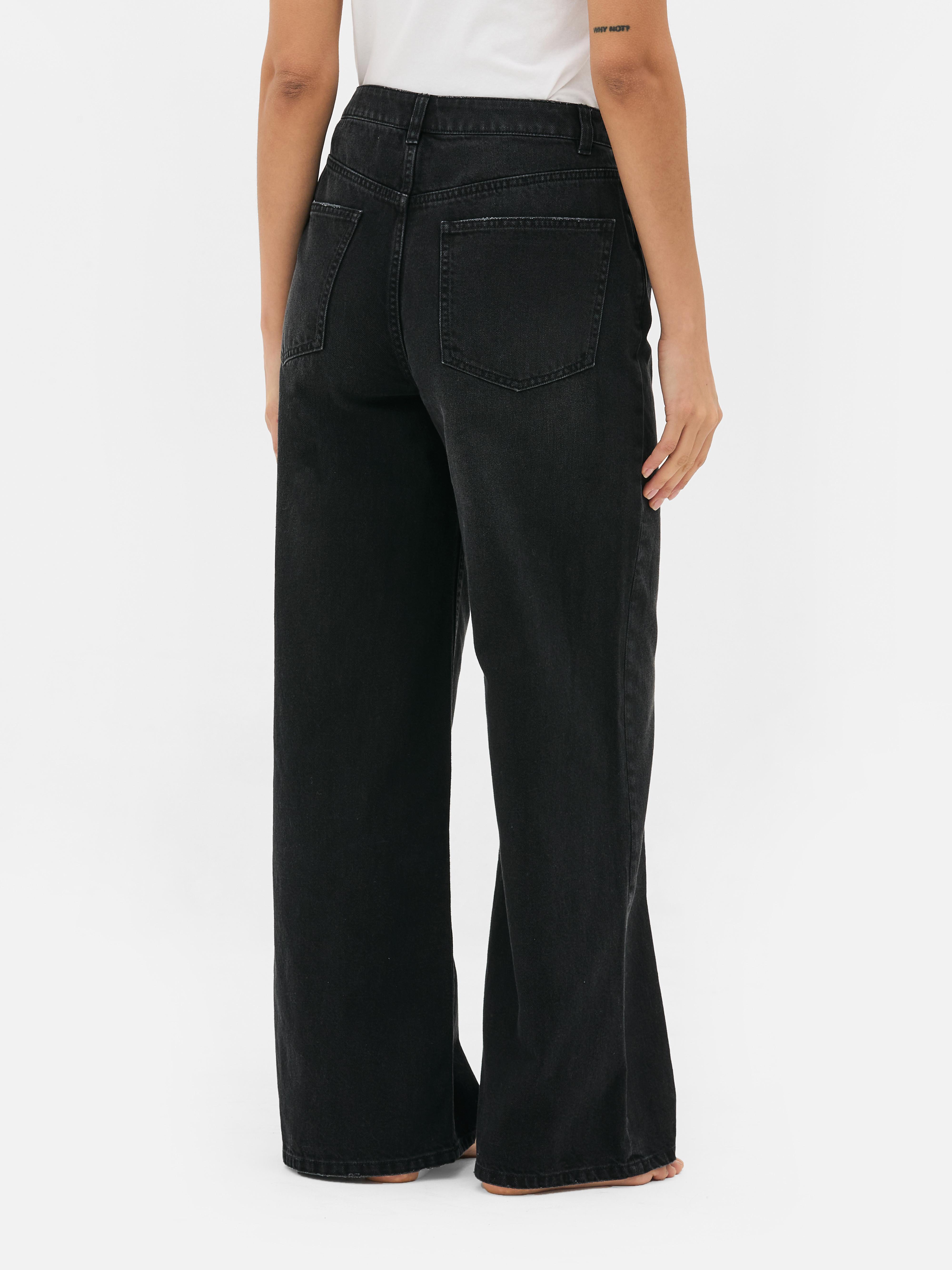 Wide Leg Denim Jeans