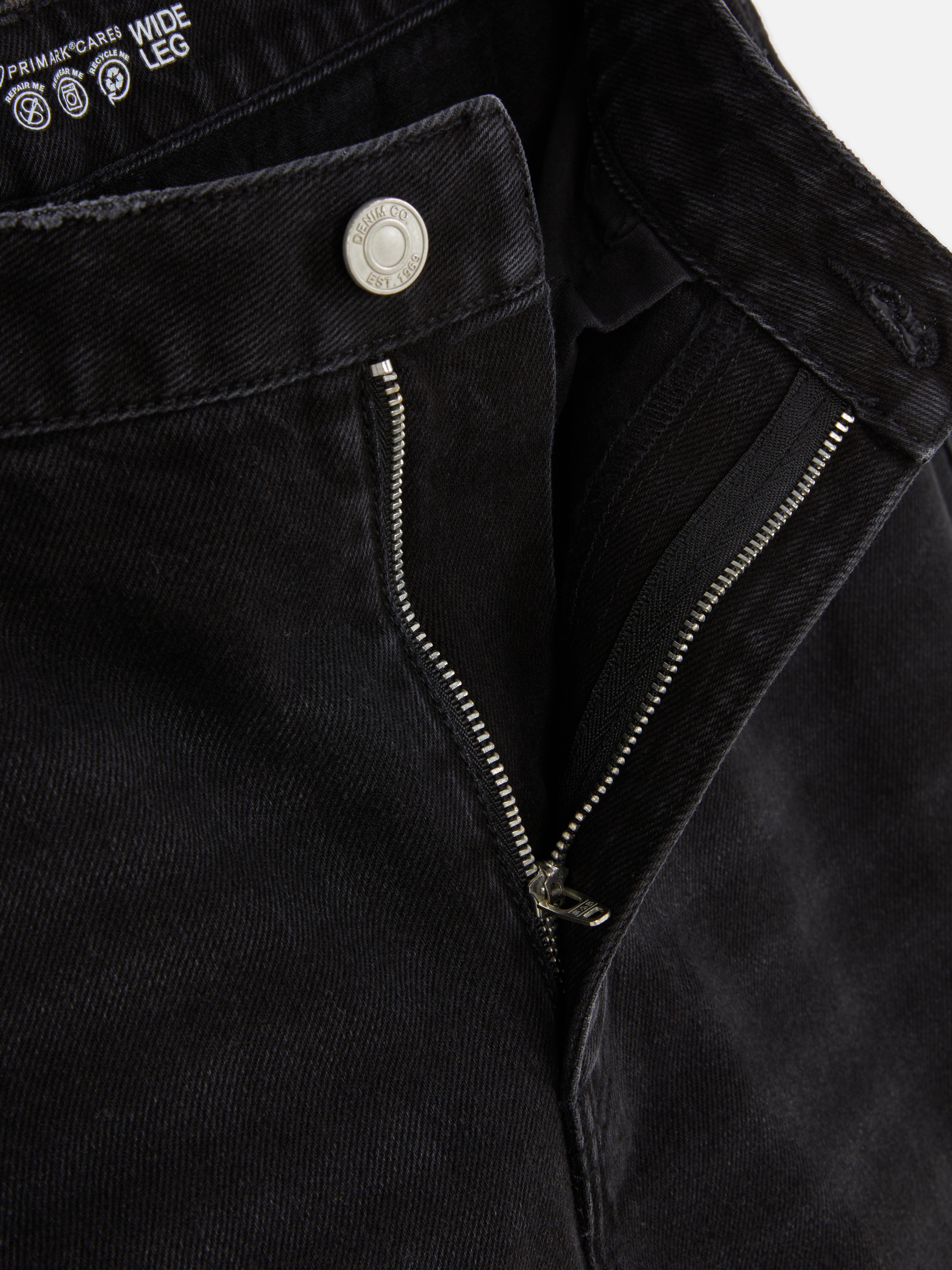 Wide Leg Denim Jeans