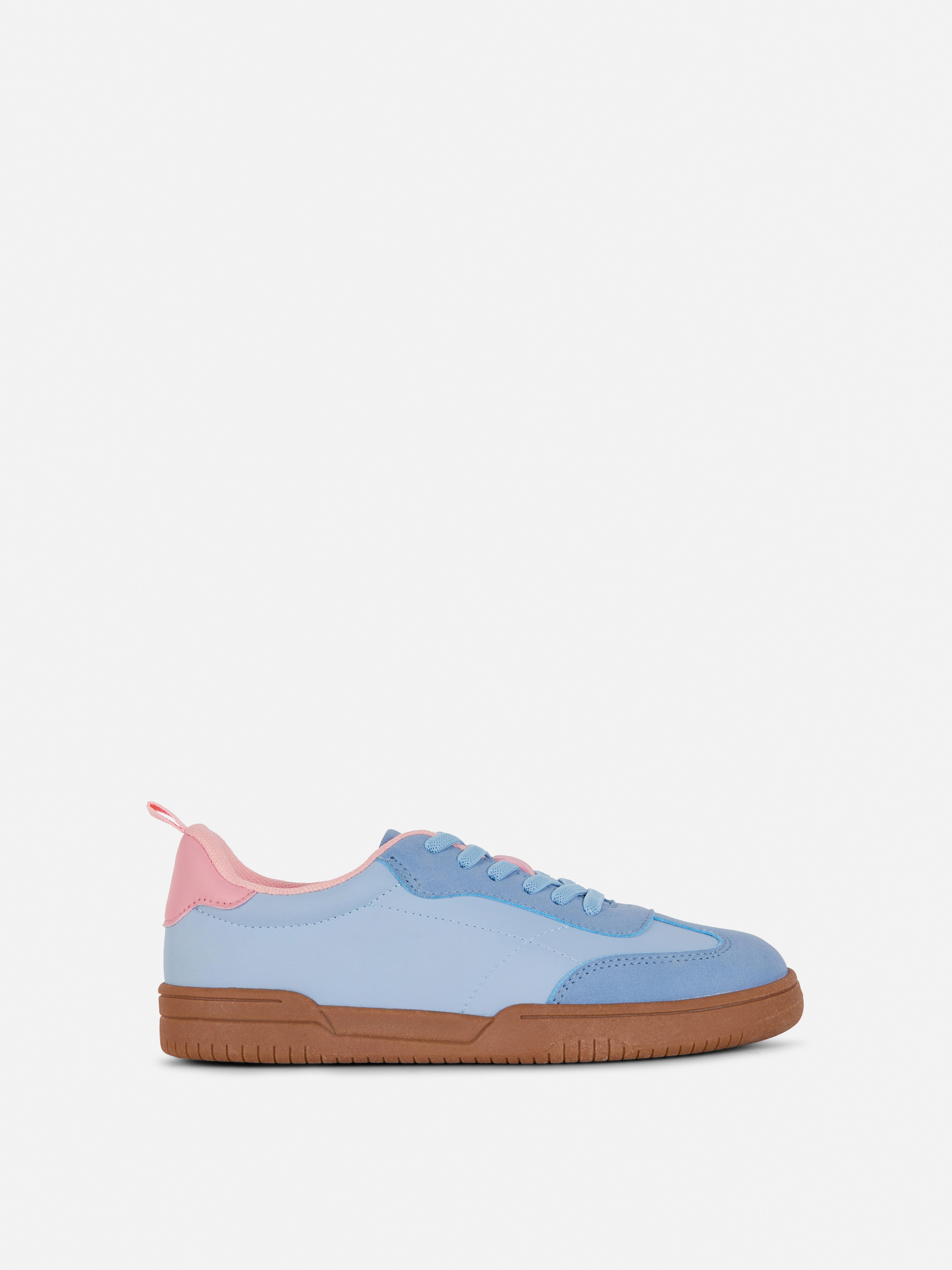Lage sneakers met kleurblokken