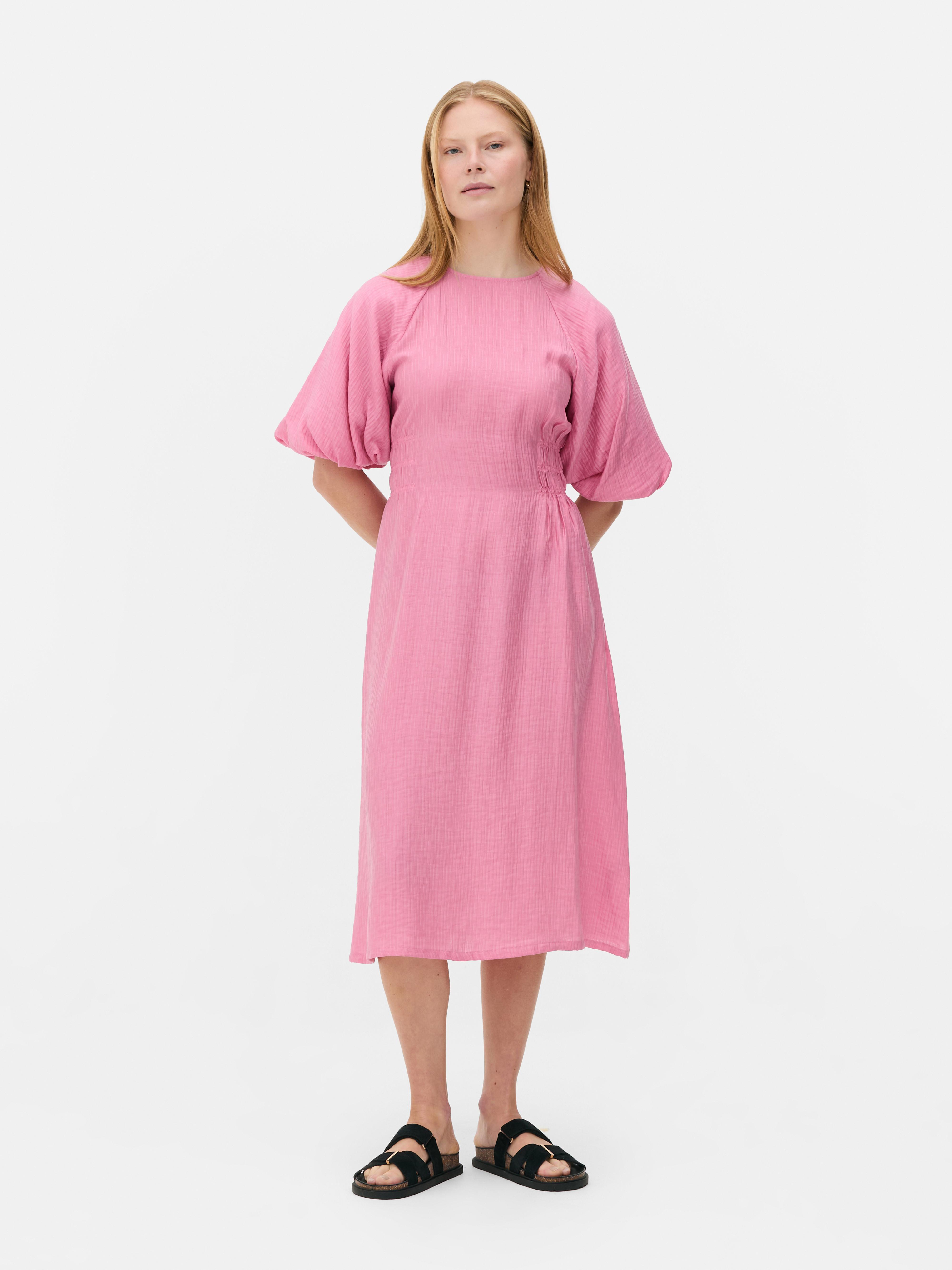 „The Edit“ Kleid mit Puffärmeln