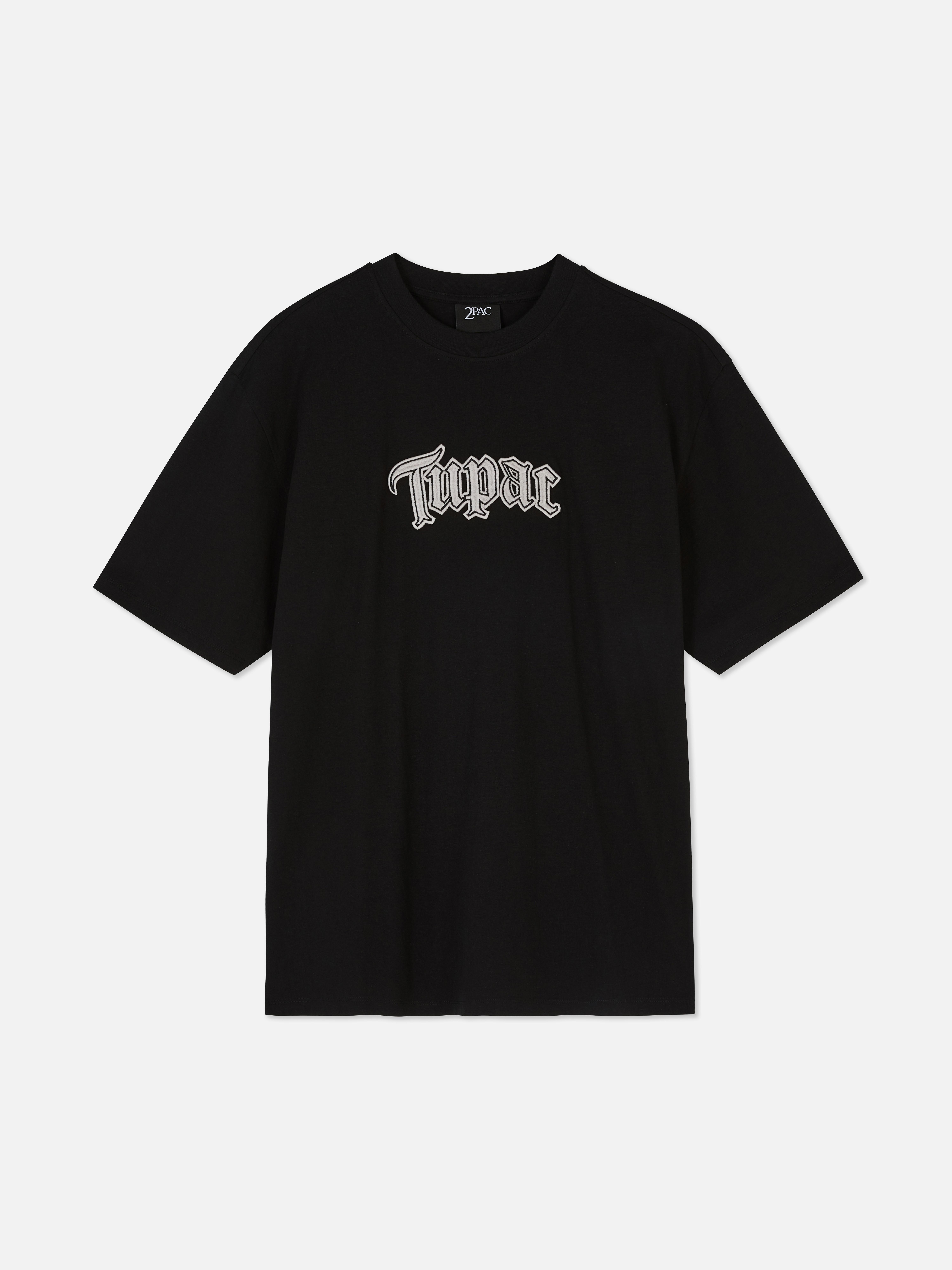 Men's Black Tupac Graphic T-Shirt | Primark