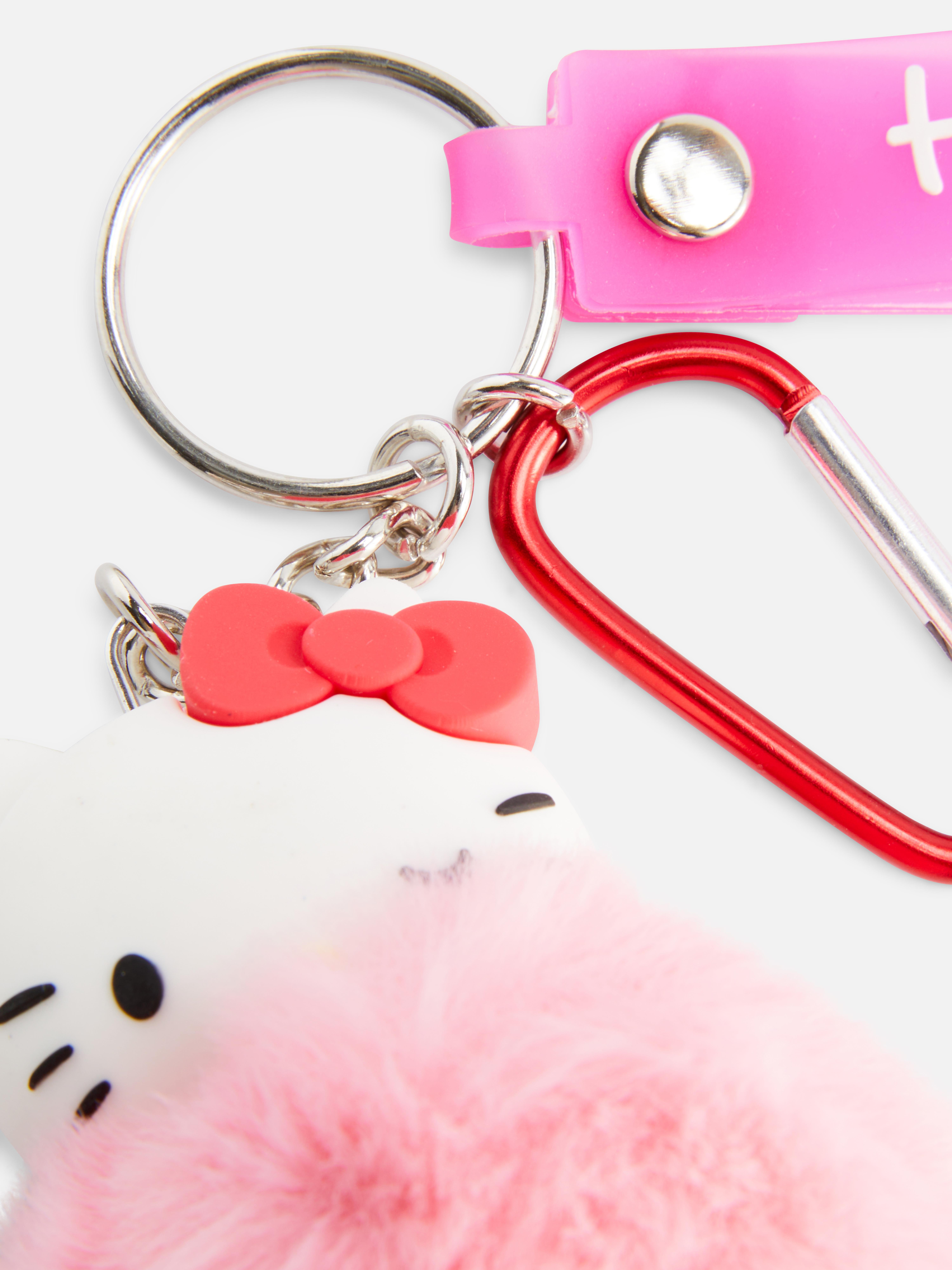 Adorno con pelo para el bolso de Hello Kitty