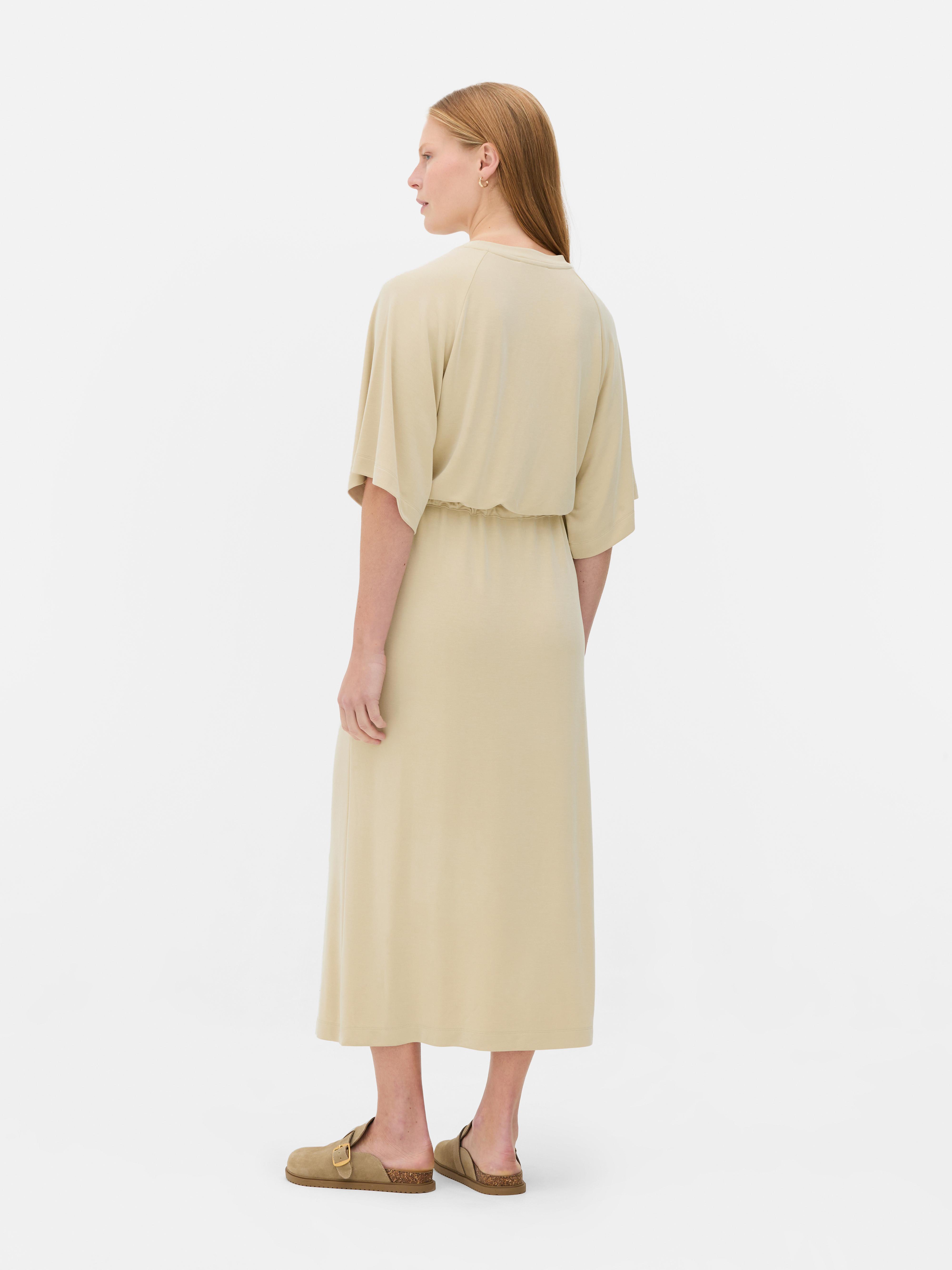 The Edit Tie-Waist Short Sleeve Dress