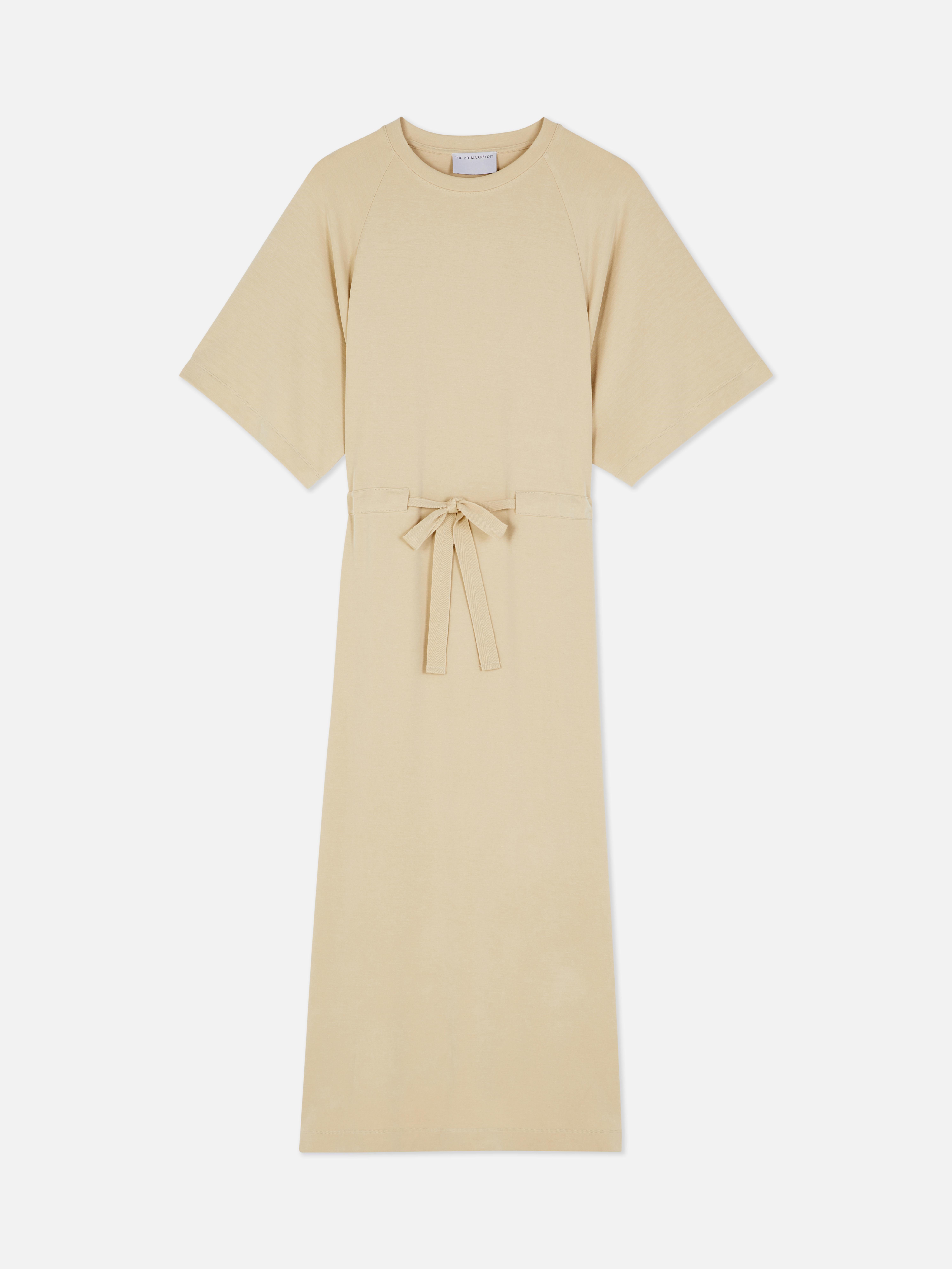 The Edit Tie-Waist Short Sleeve Dress