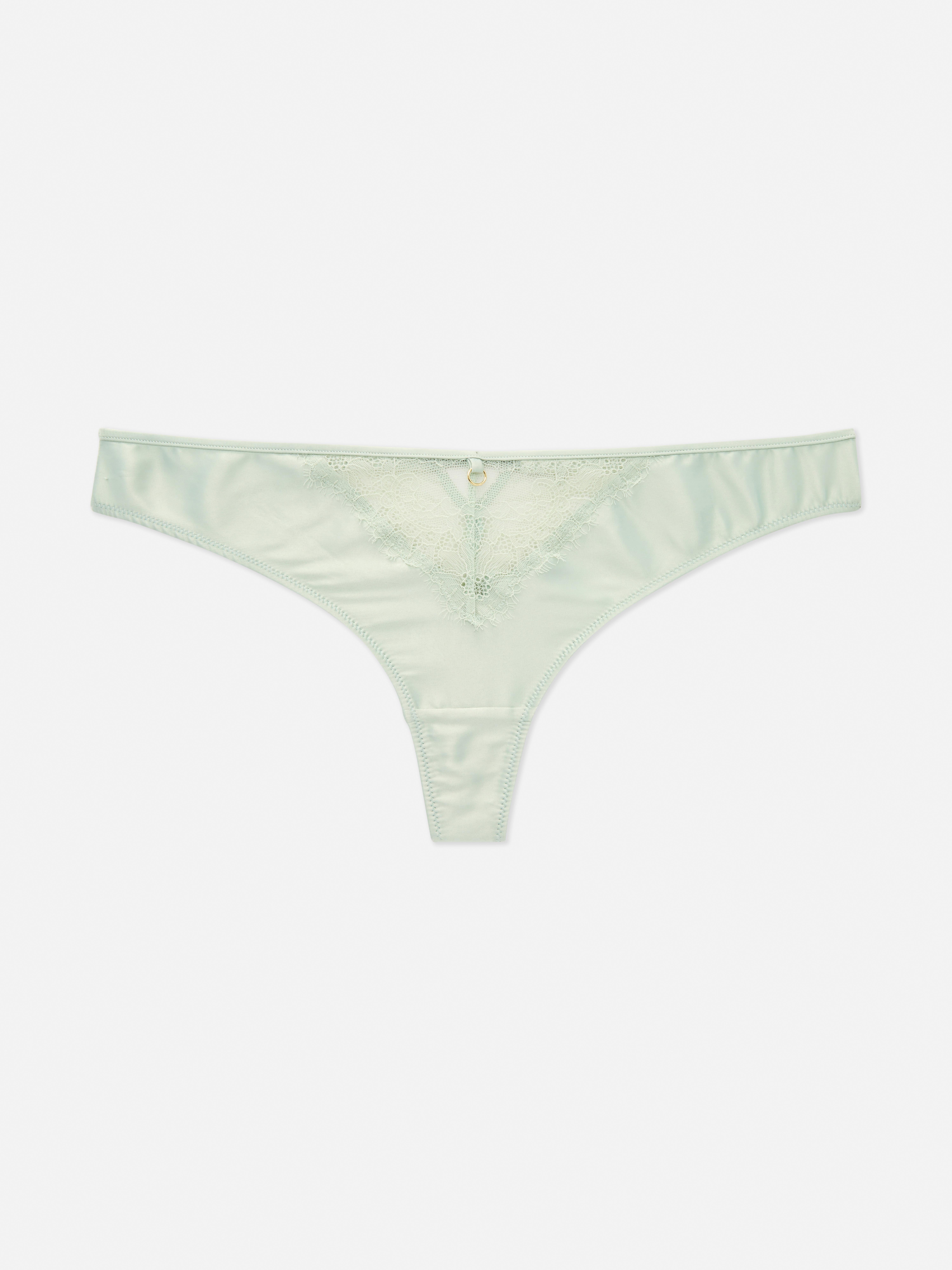 Satin Lace Brazilian Knickers