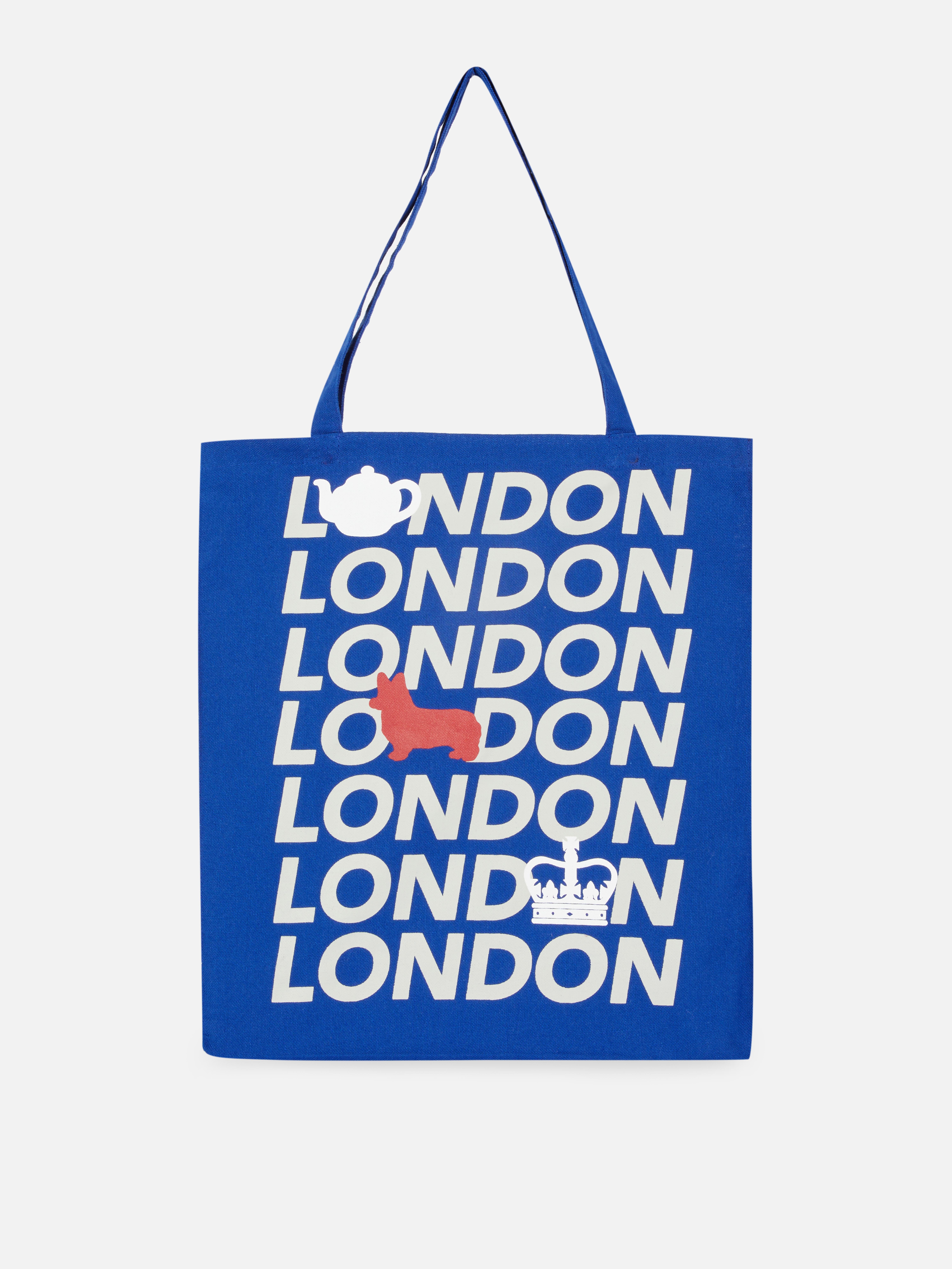 City Print Canvas Tote Bag