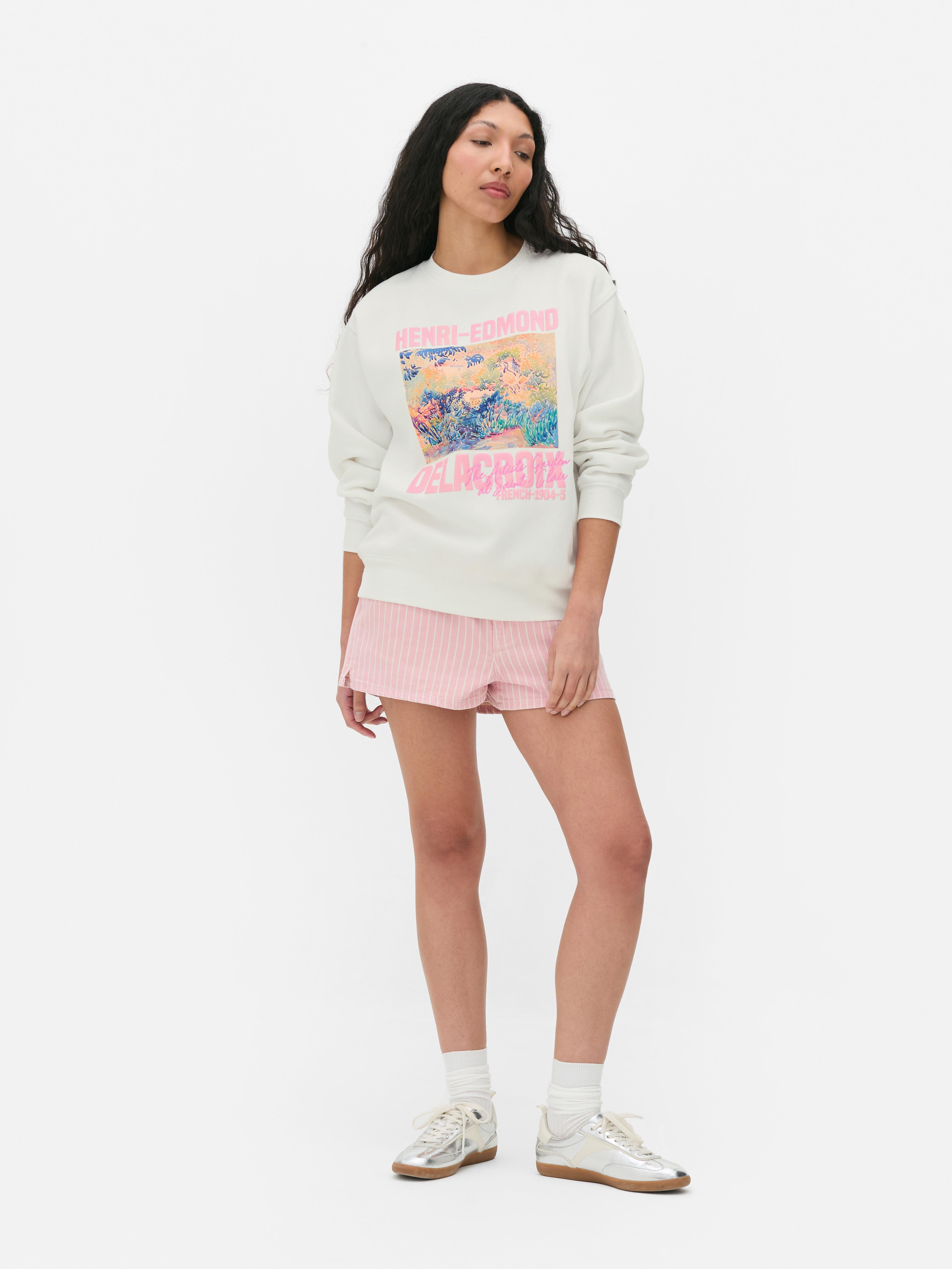 Sweatshirt met print Henri-Edmond Cross