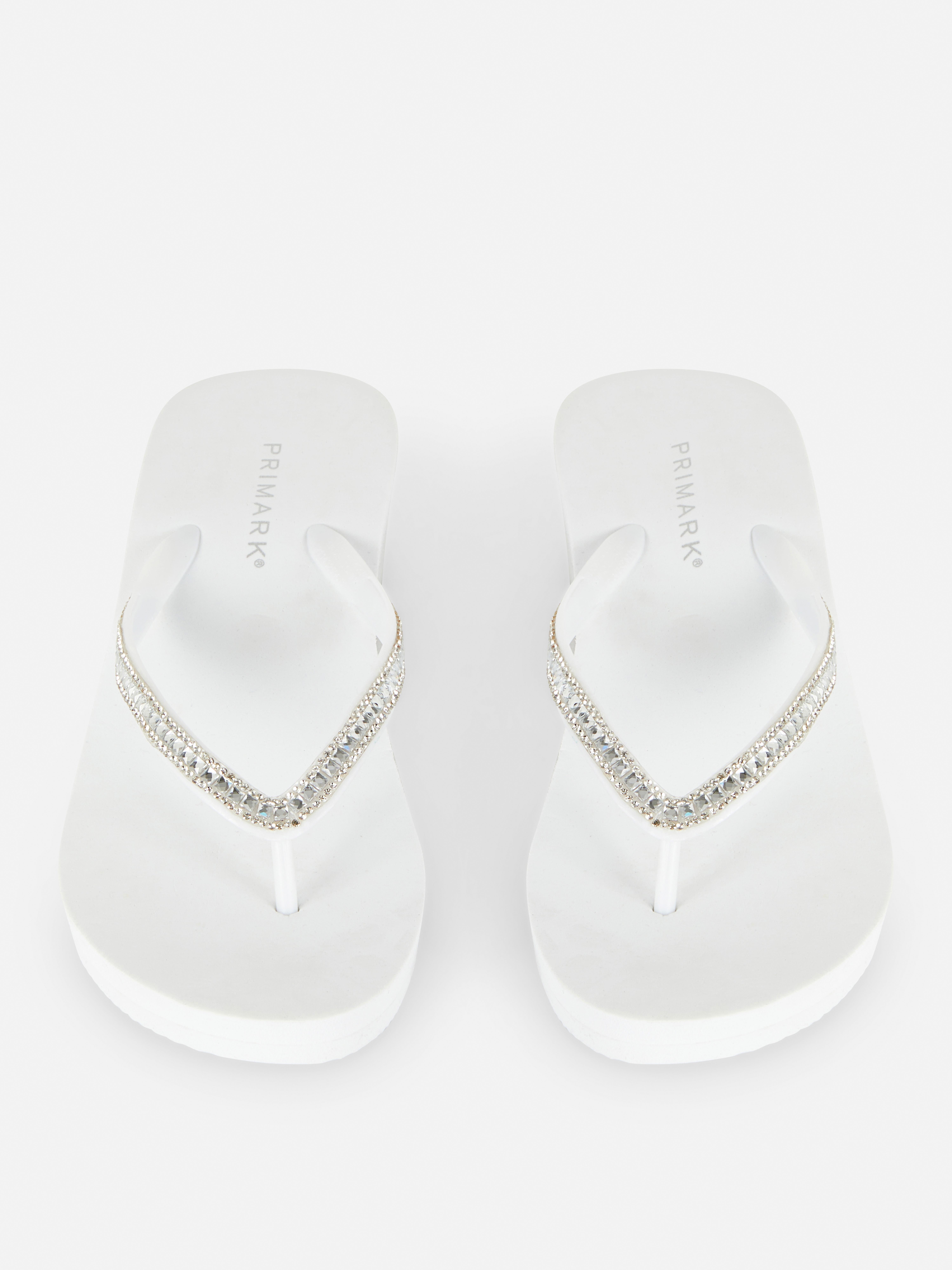 Chanclas Mujer Baratas Chanclas Primark Molded Mujer Blanco