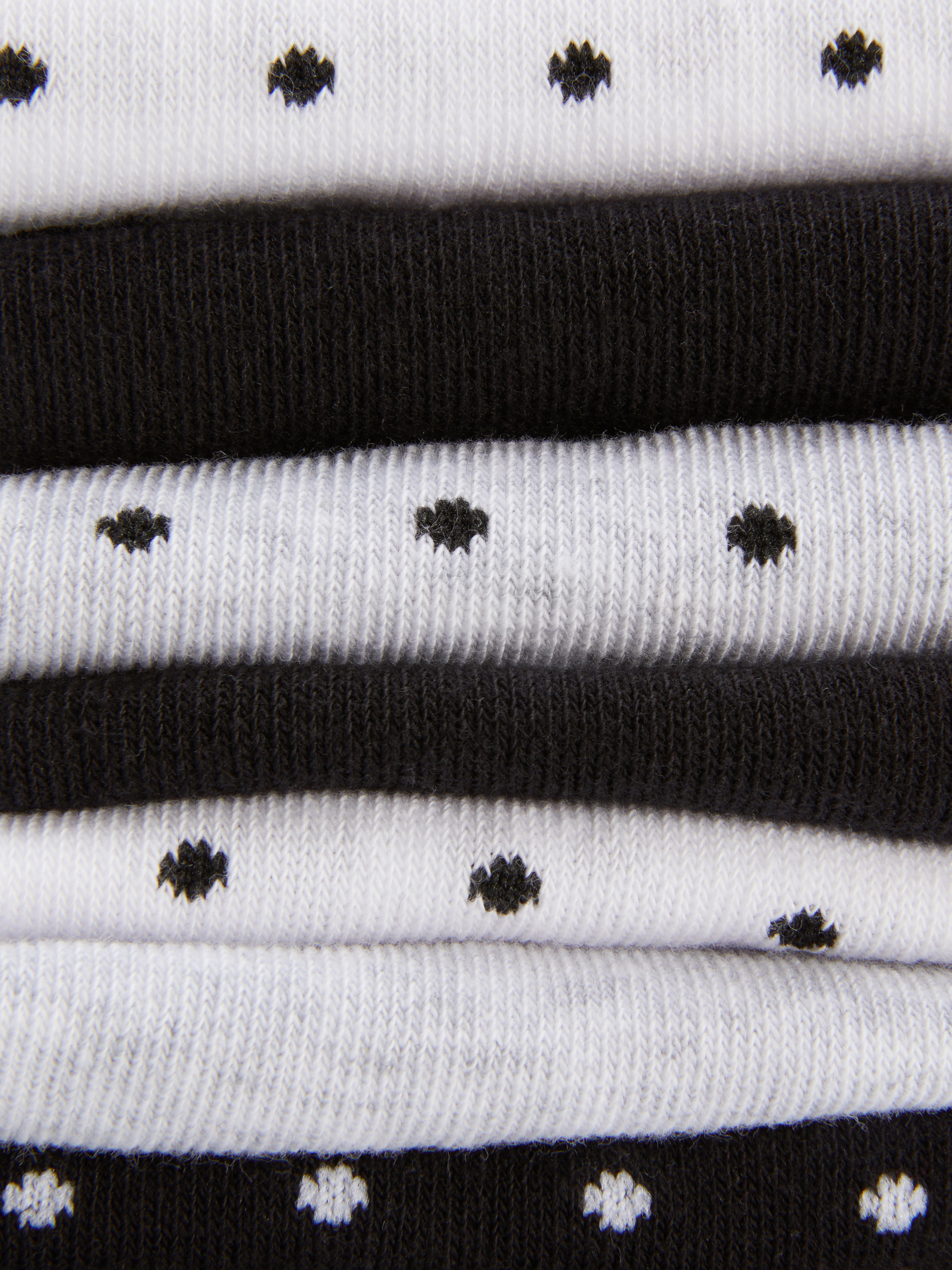 7pk Patterned Trainer Socks