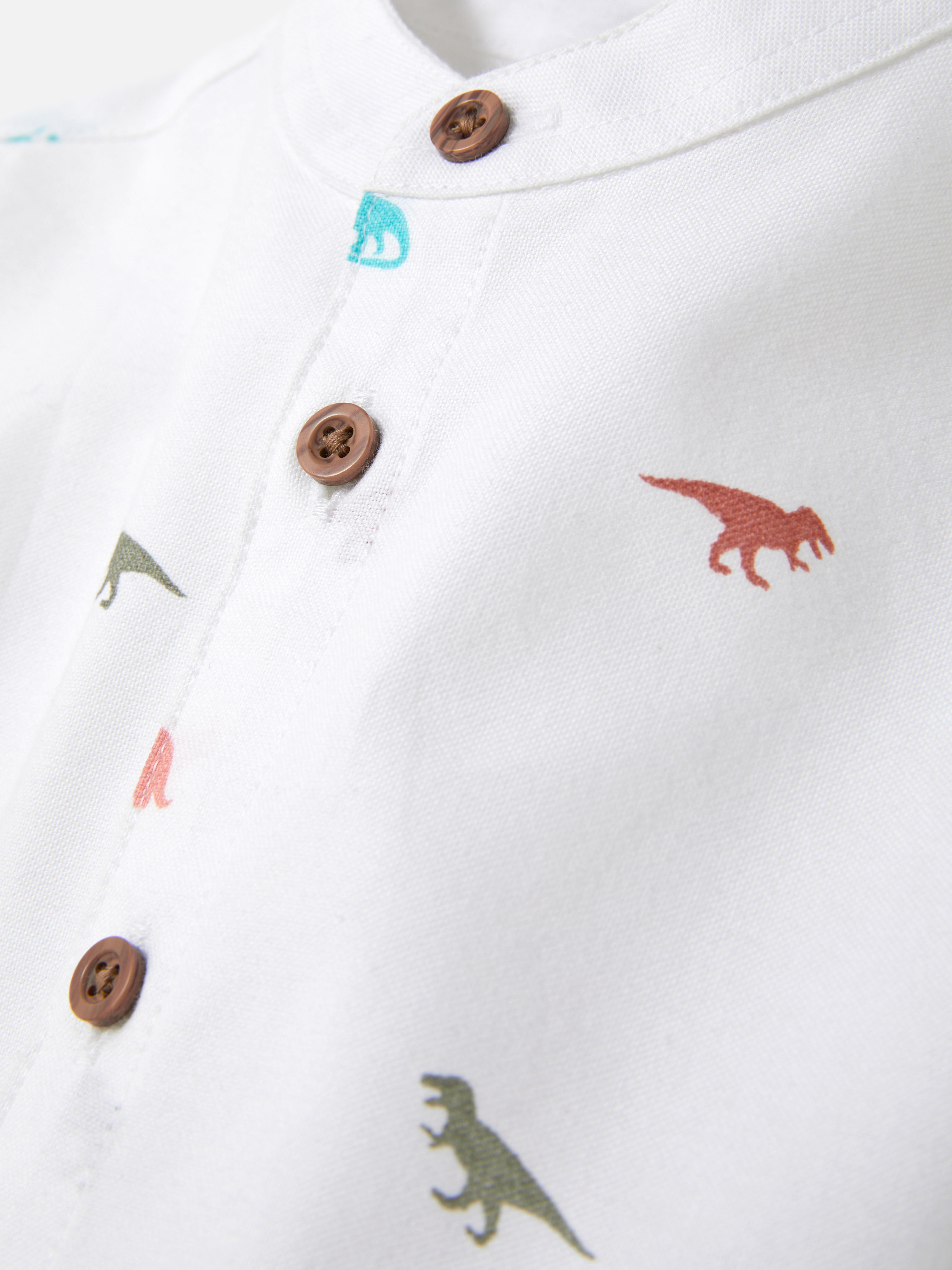Camisa Oxford de dinosaurios