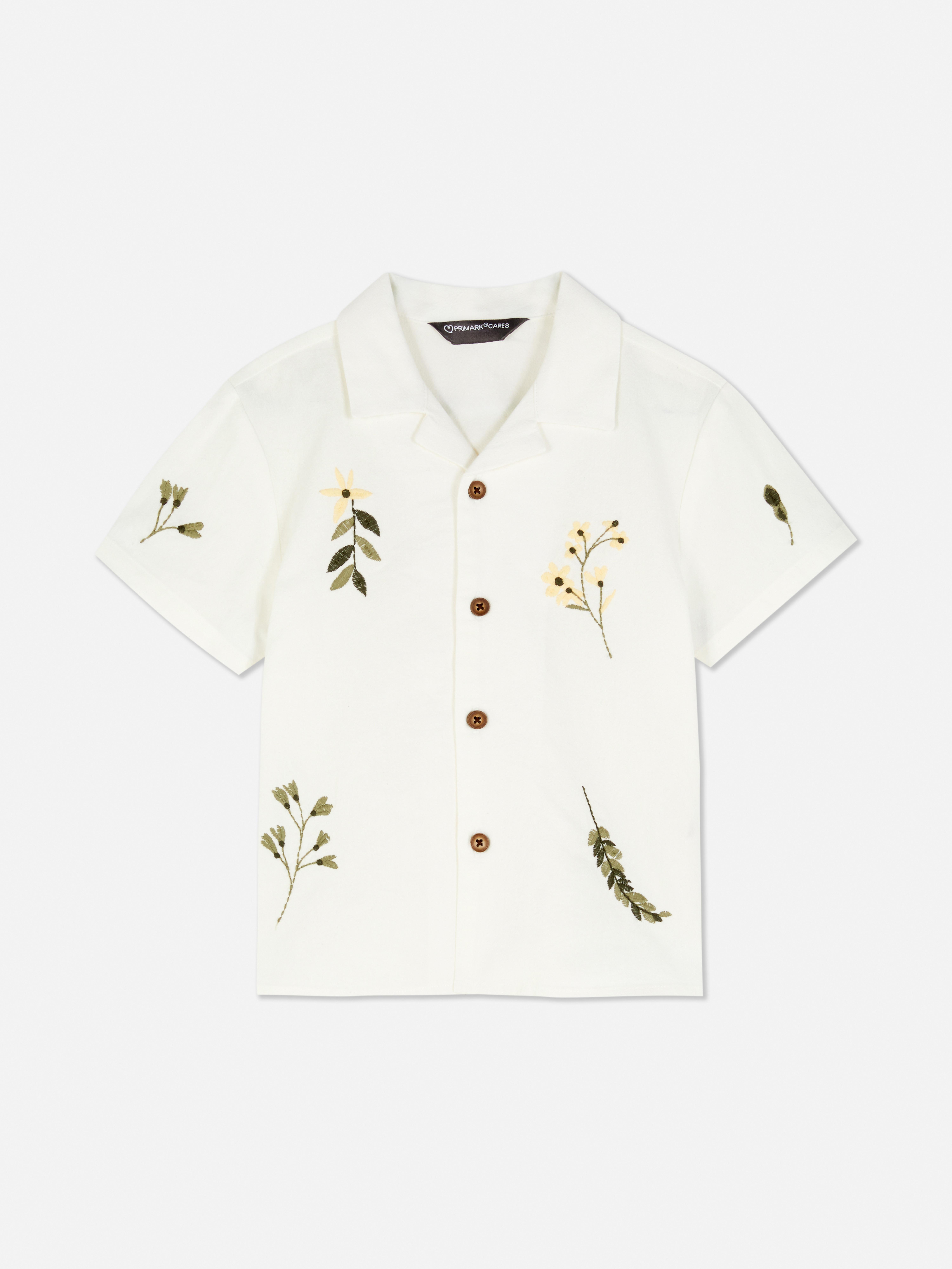 Camisa de manga corta bordada