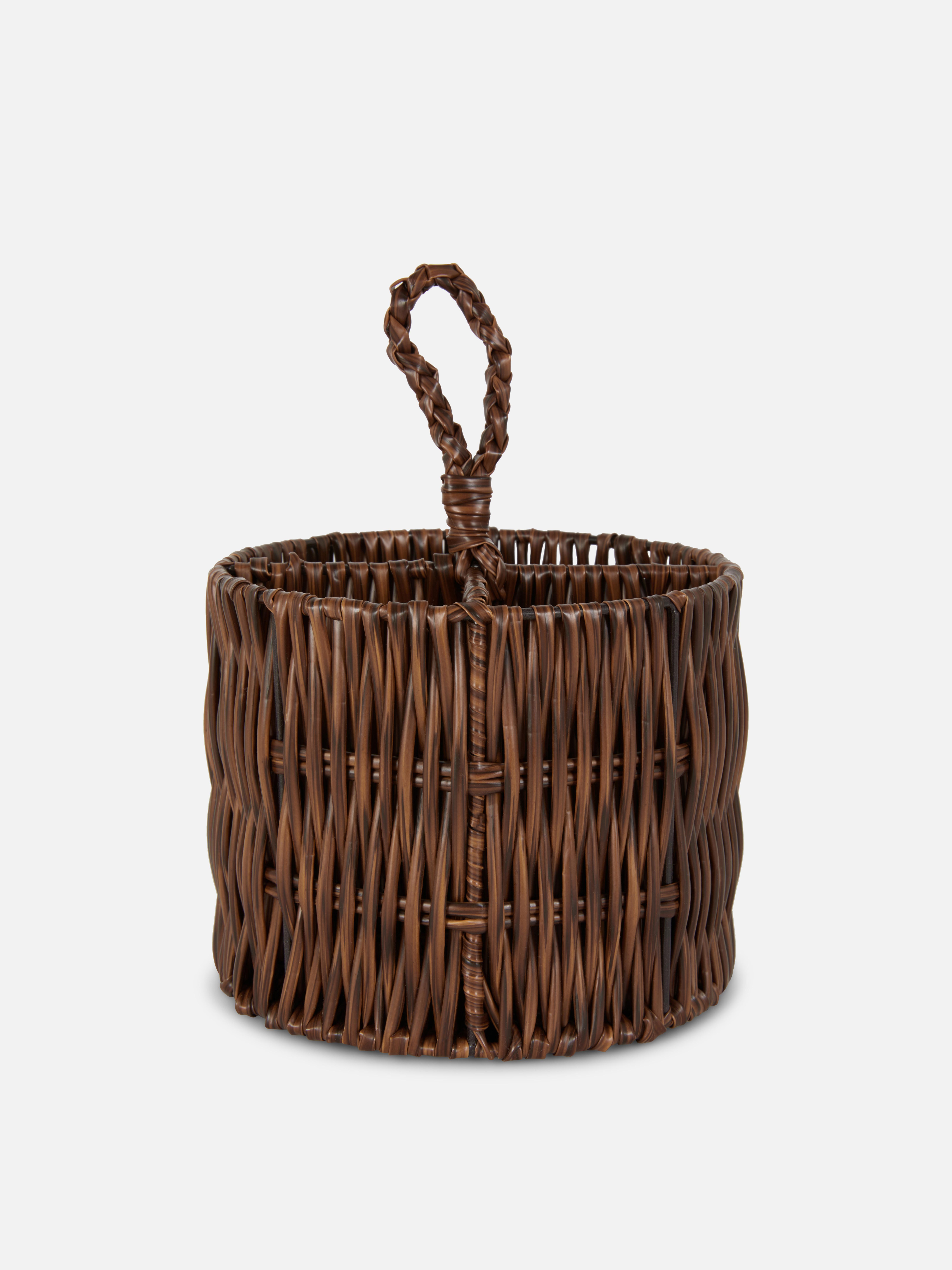 Portautensili intrecciato in plastica