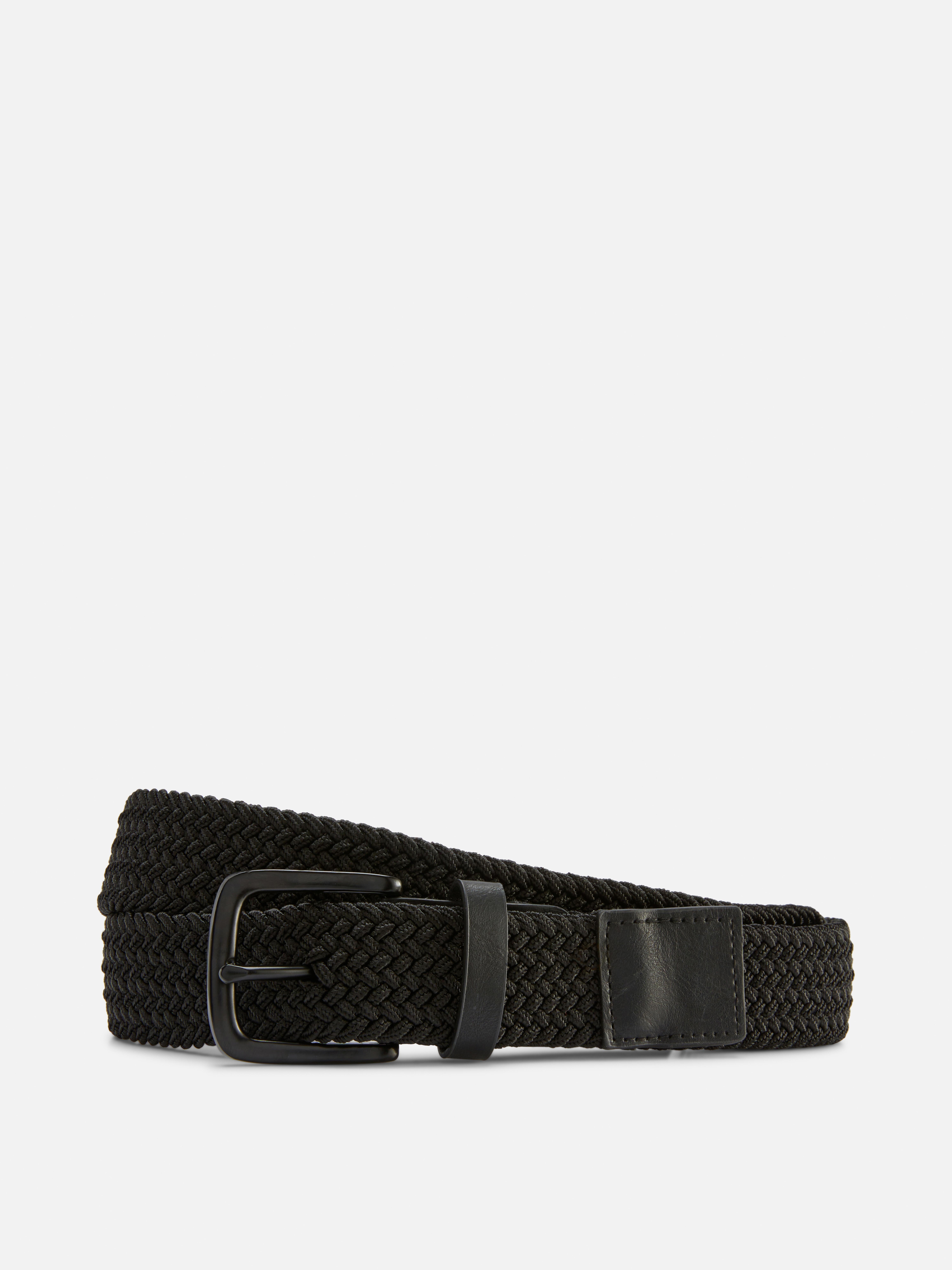 Aazon.co: Dents Ens Stretch Elastic Webbing Belt - Black