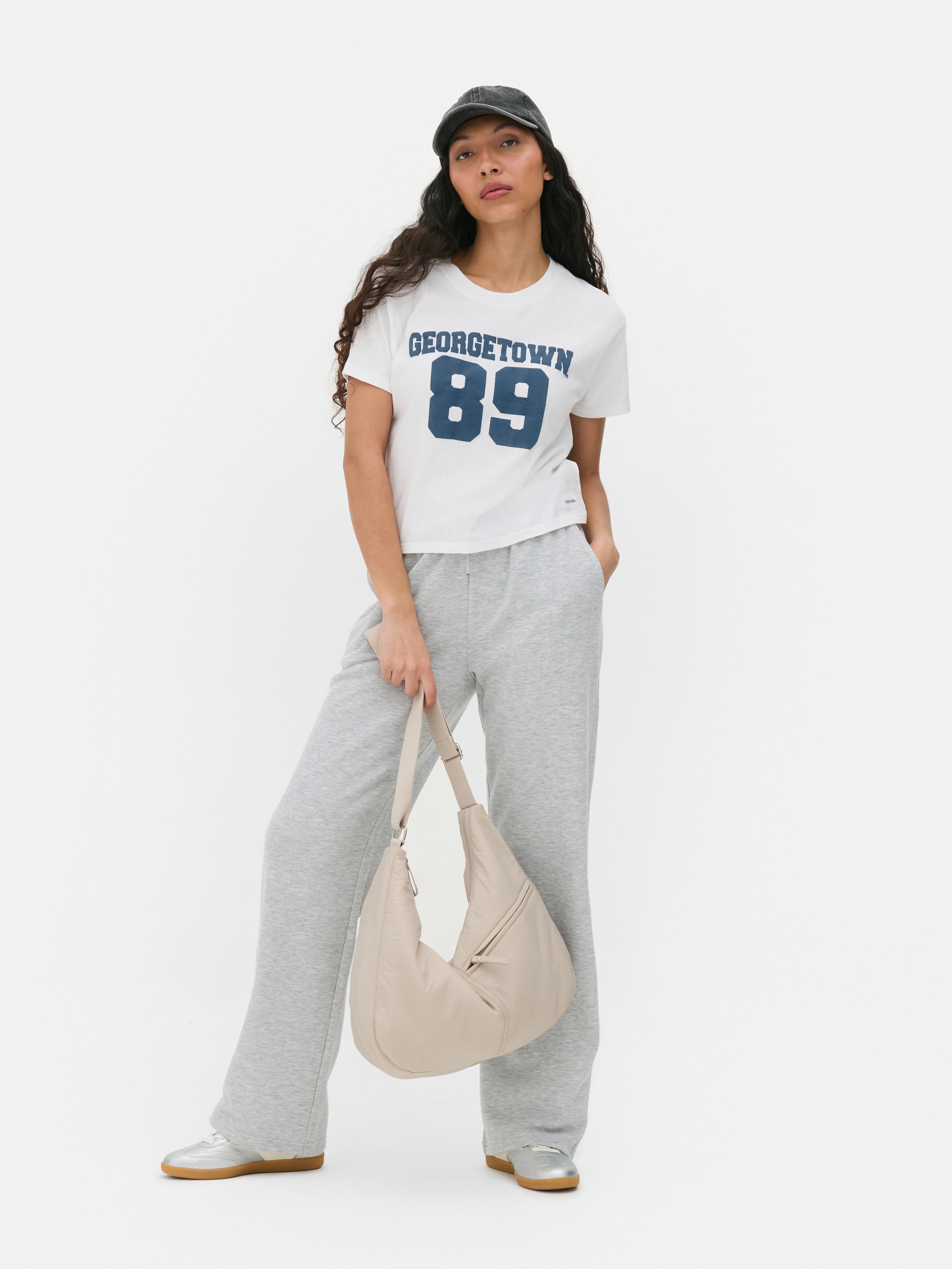 Camiseta con estampado gráfico de «Georgetown University»