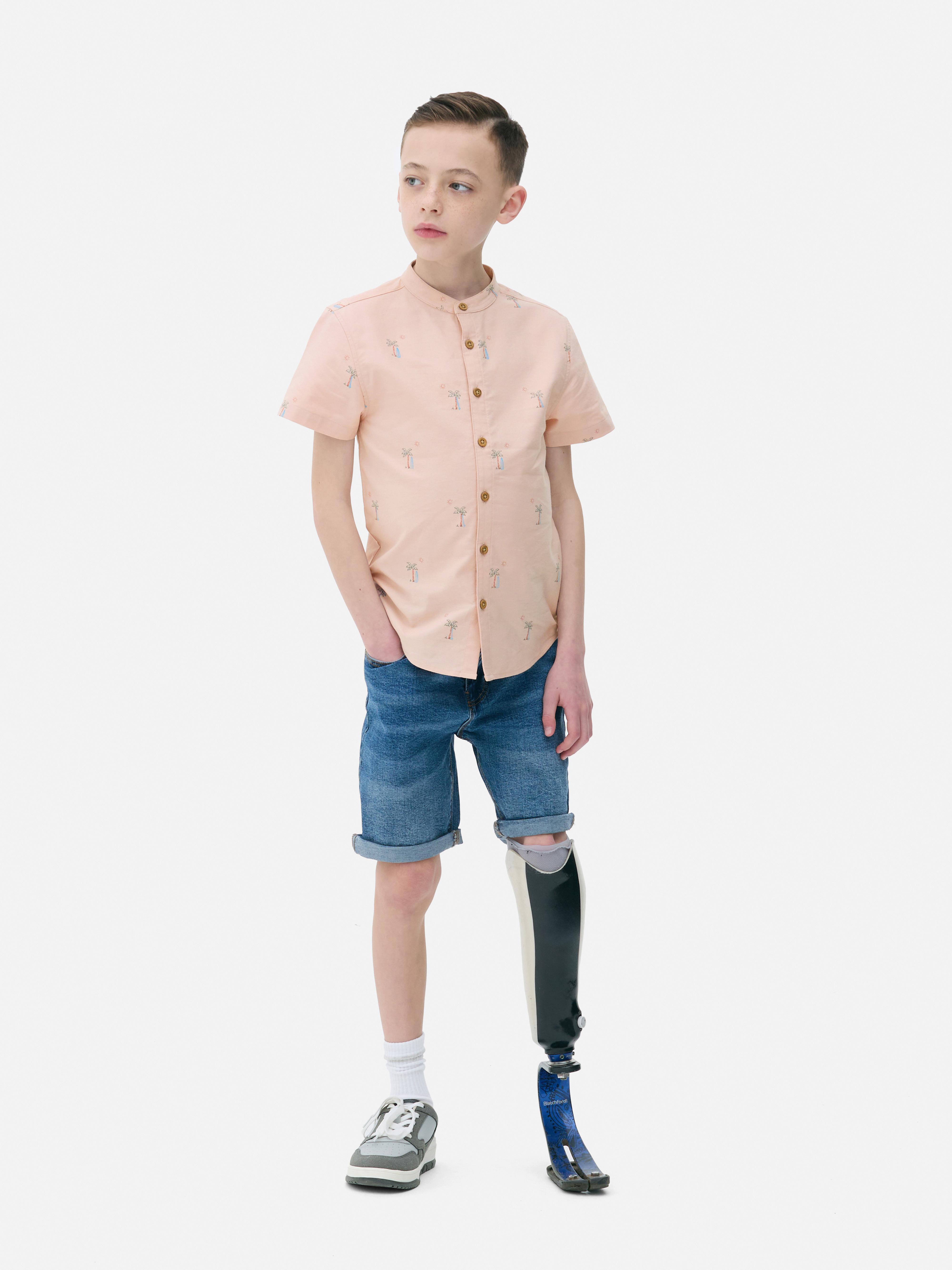 Overhemd met palmbomenprint
