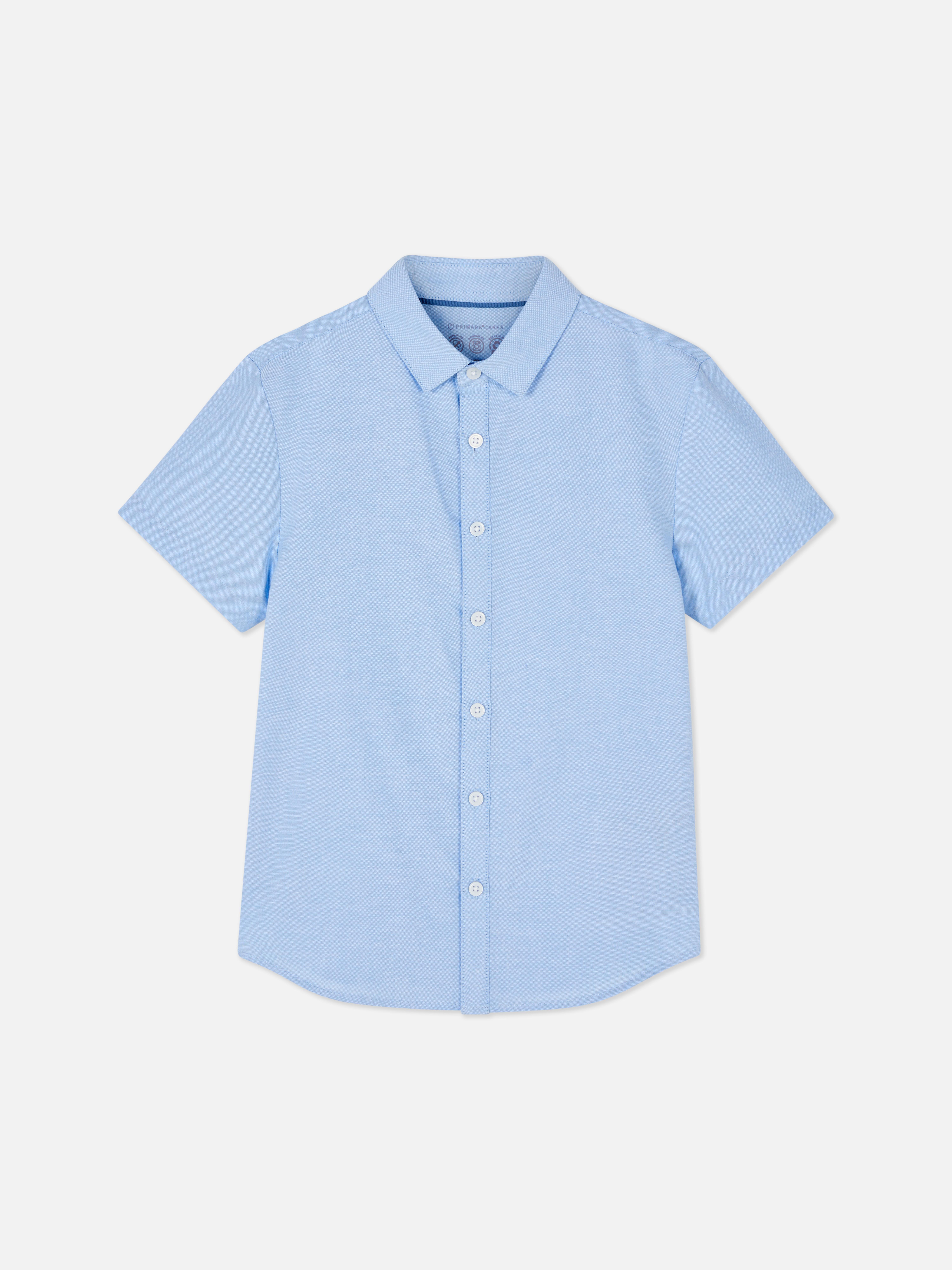 Camisa Oxford de manga corta
