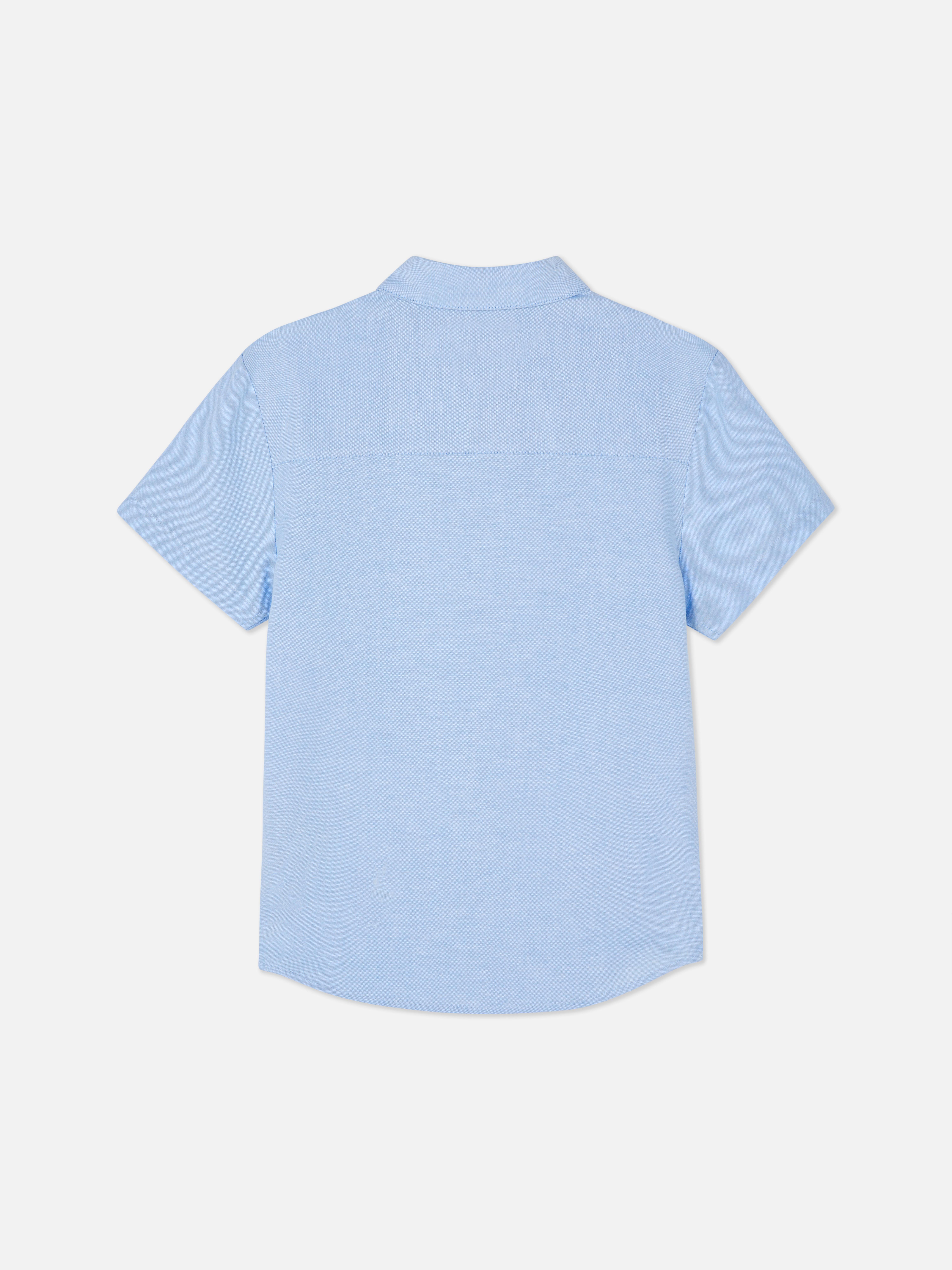 Camisa Oxford de manga corta