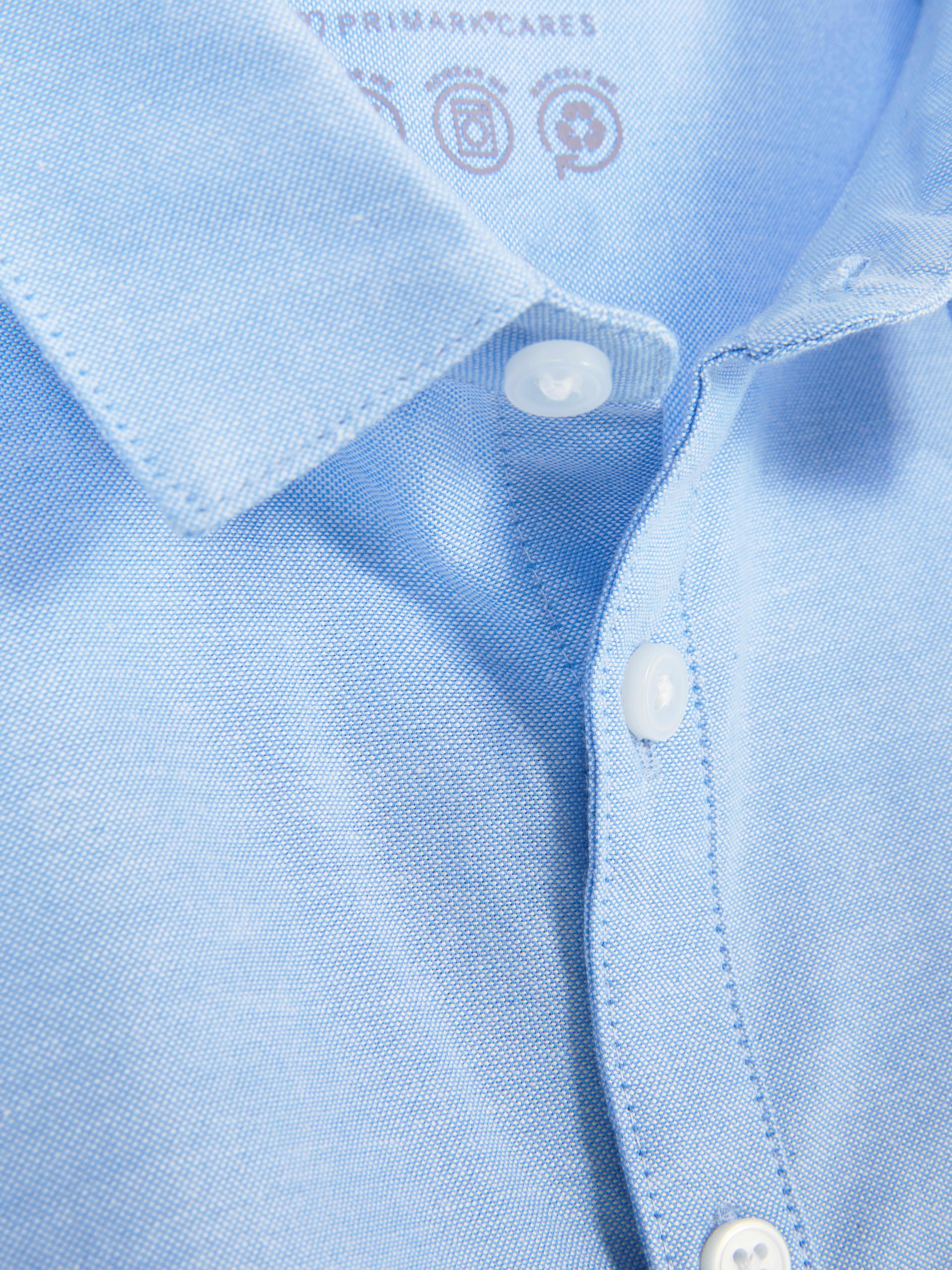 Camisa Oxford de manga corta
