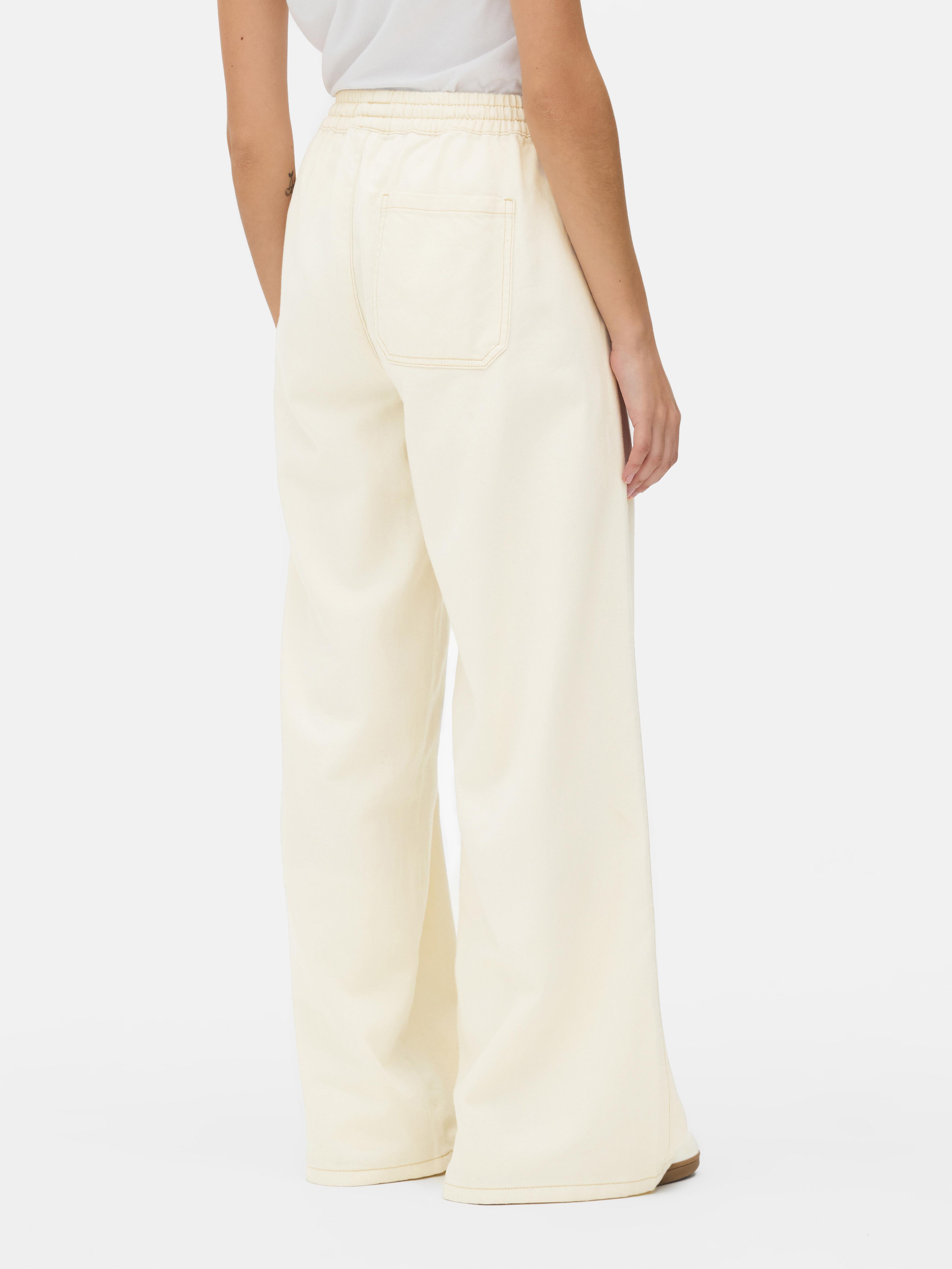 Wide Leg Jogger Jeans
