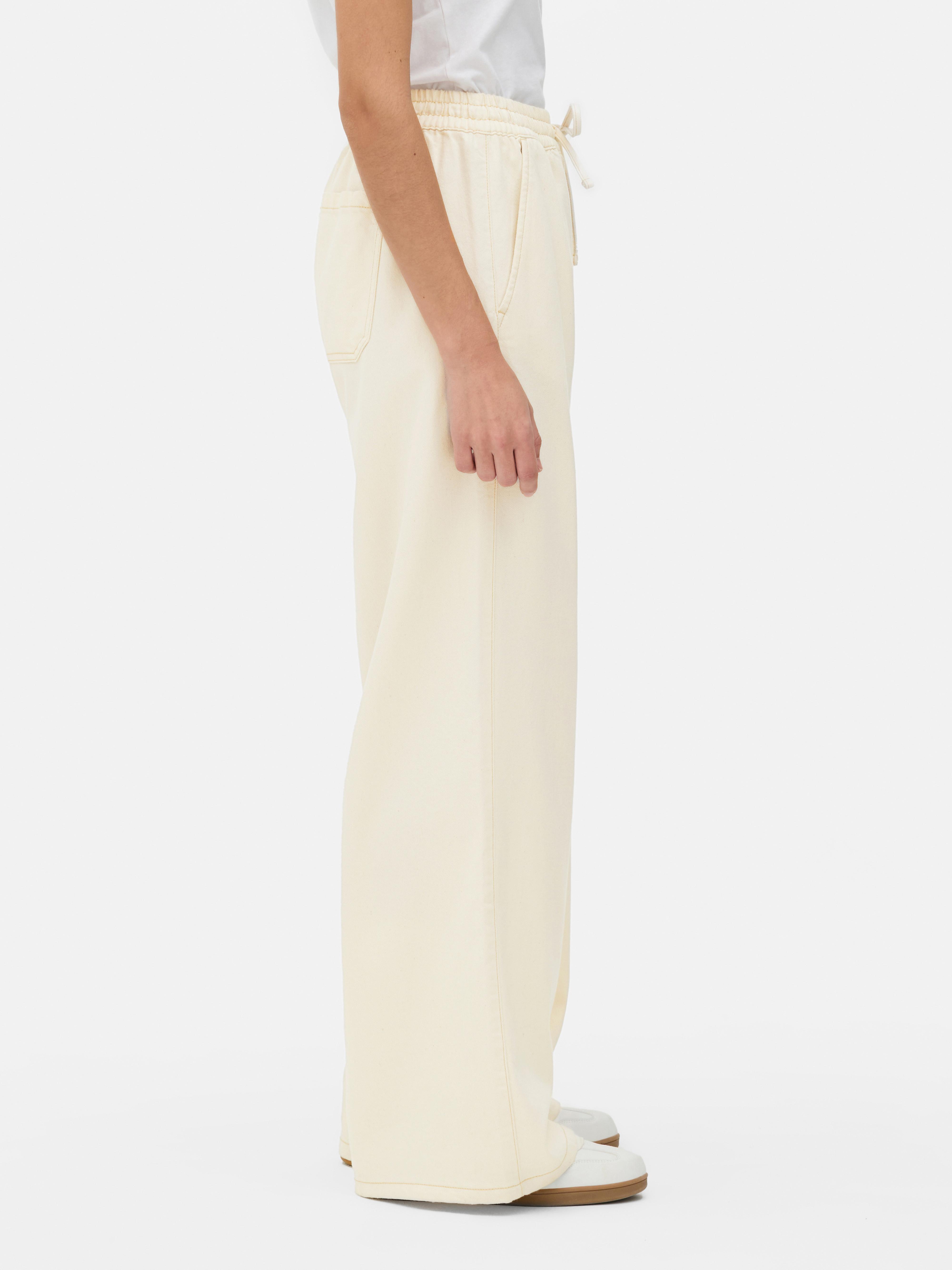 Wide Leg Jogger Jeans
